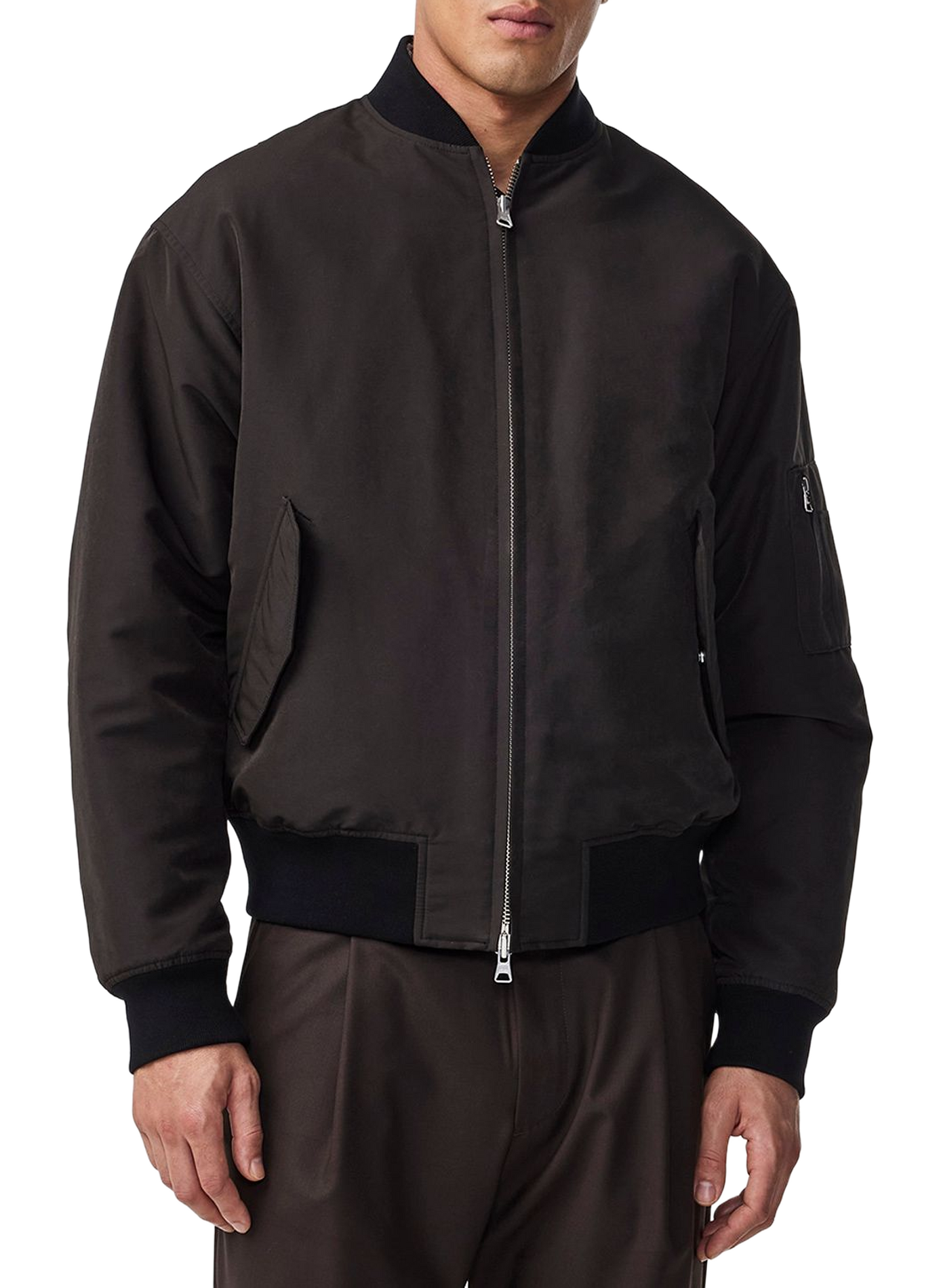 Atlas straight bomber jacket NN.07 Black