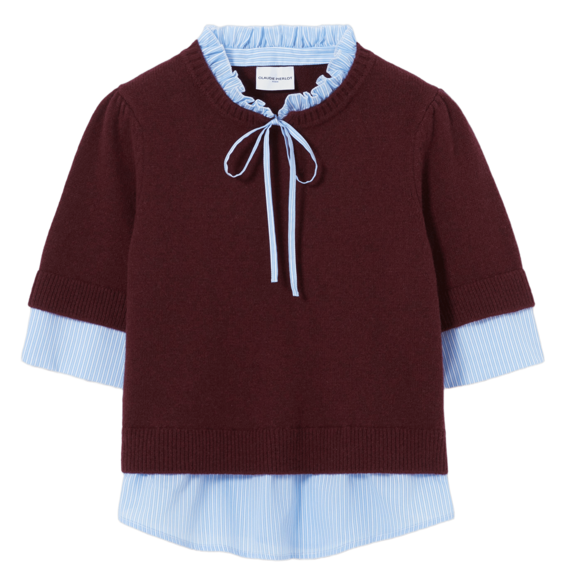 Pull droit en laine CLAUDIE PIERLOT Violet