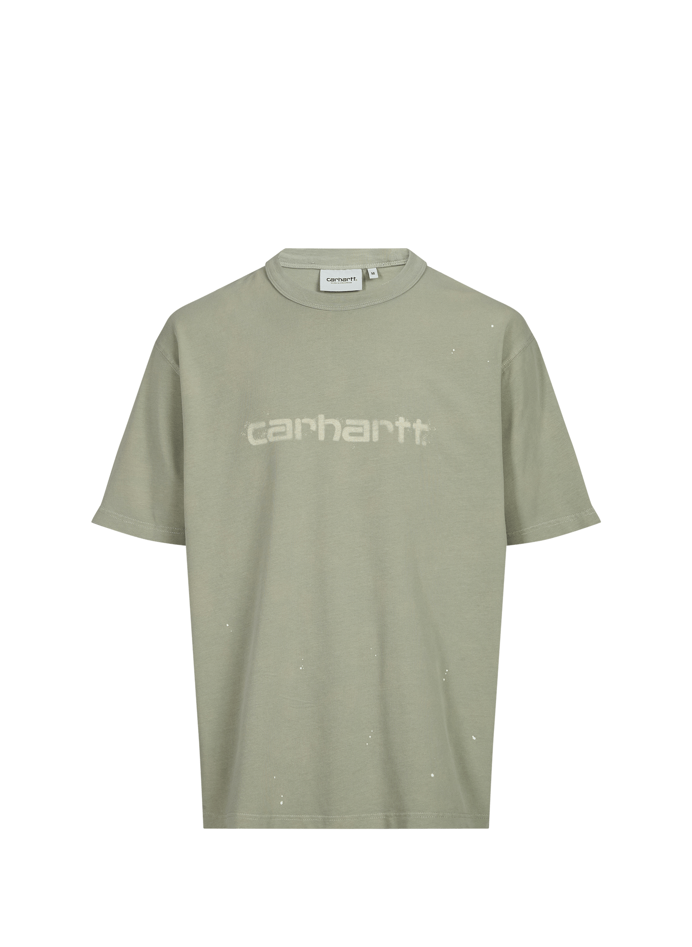 Straight round neck printed cotton t-shirt CARHARTT WIP Green