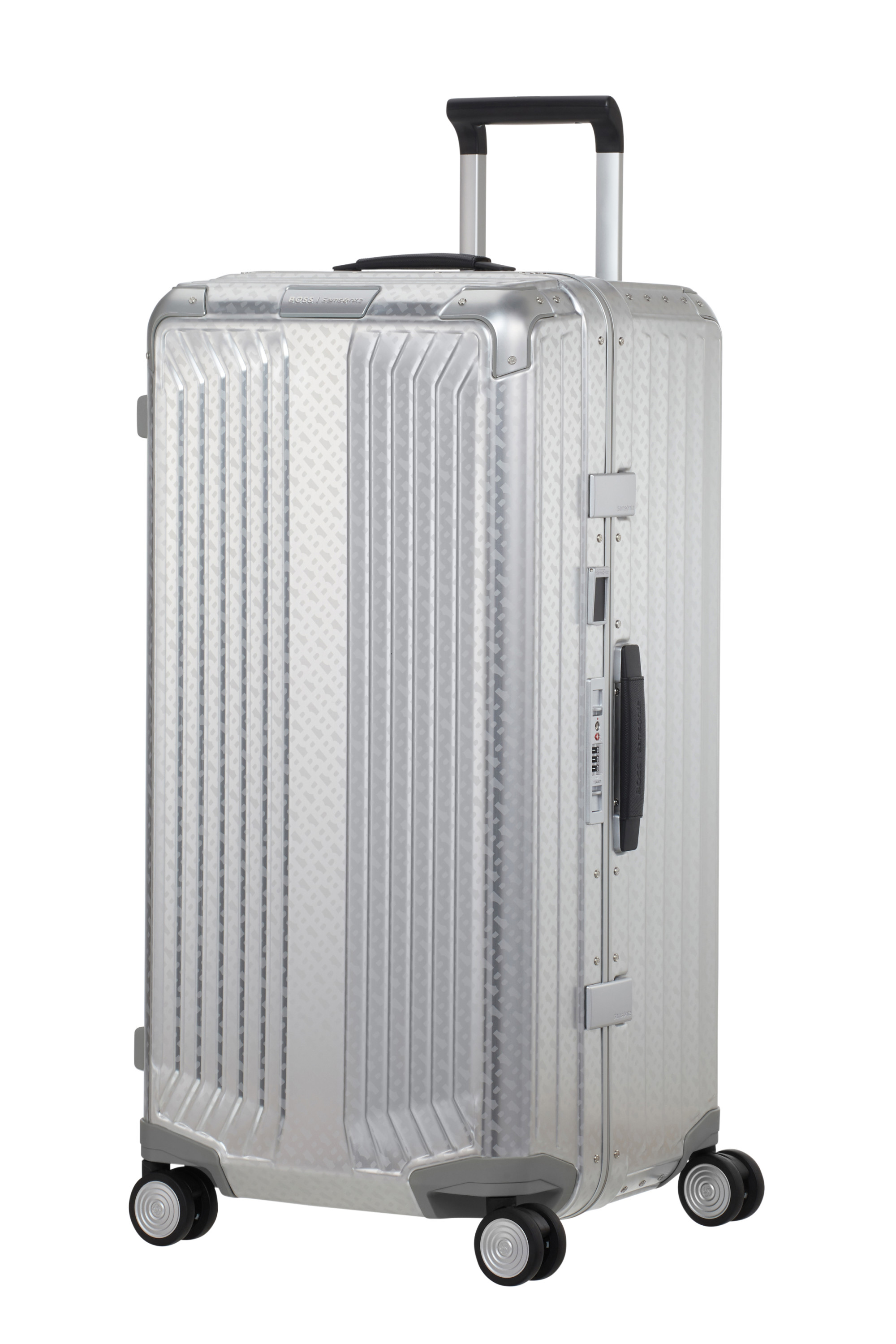 Lite-box alu / boss valise 4 roues taille l SAMSONITE Argent