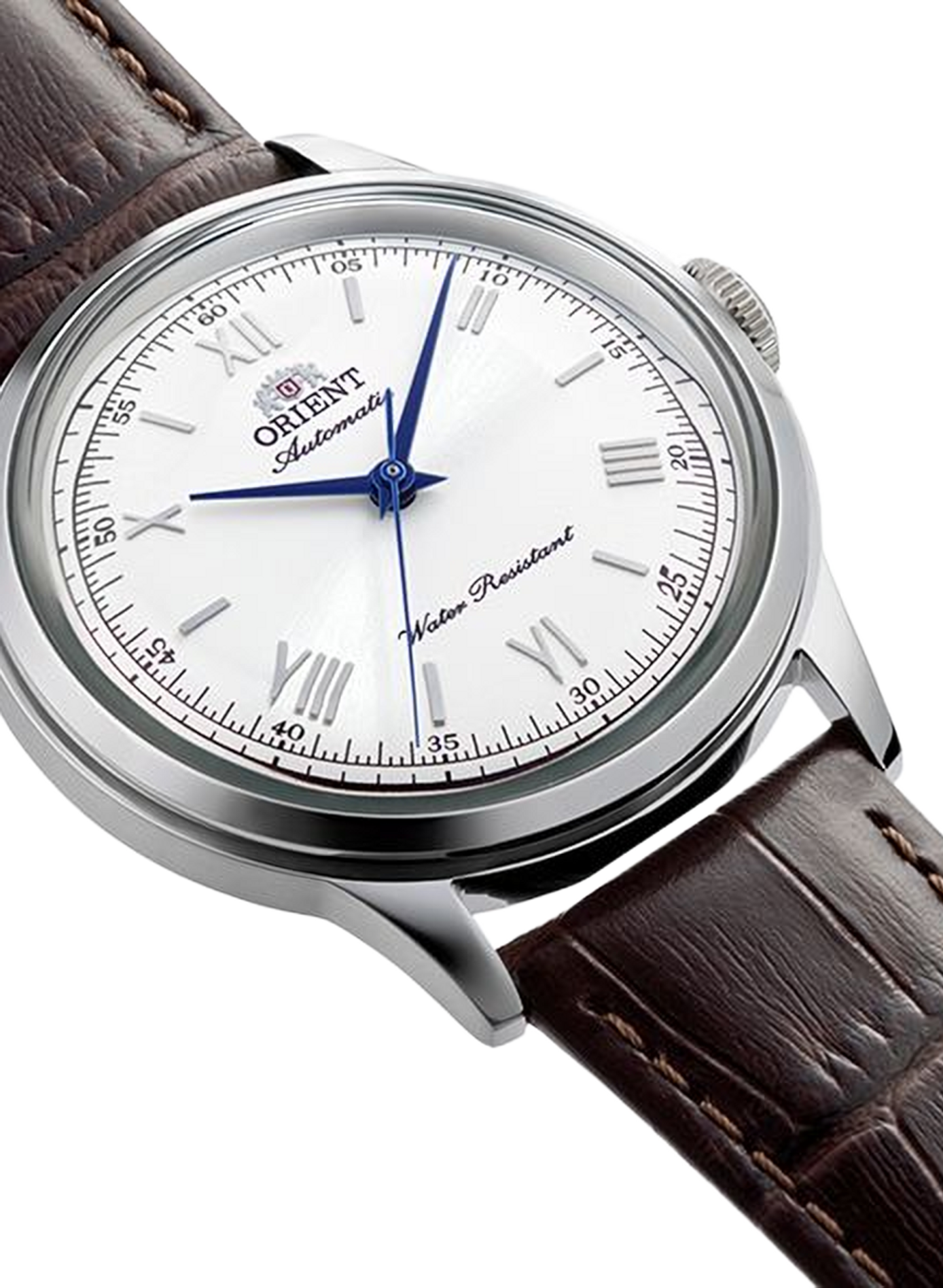 Automatische Bambino Uhr aus Leder ORIENT Weiss