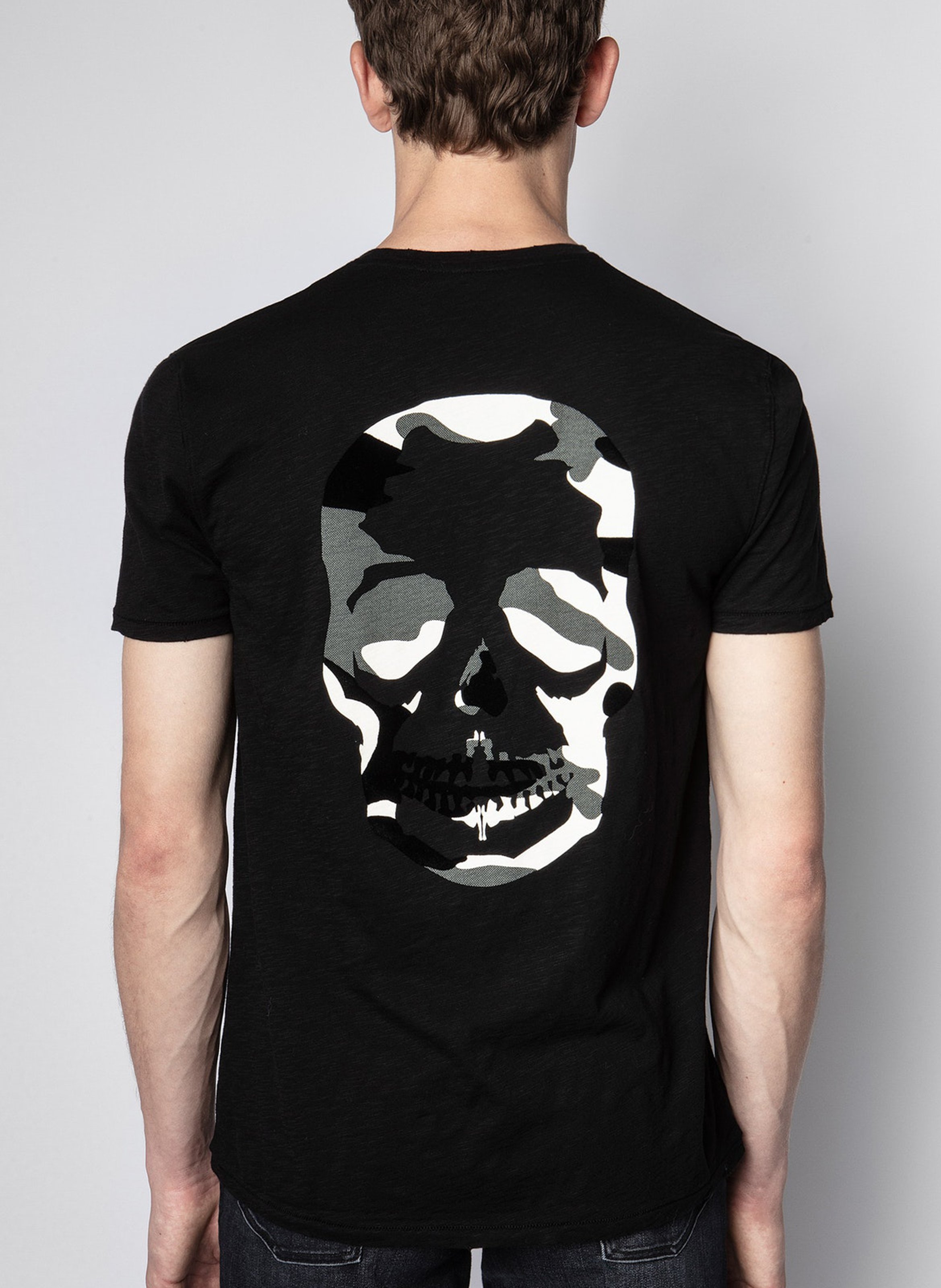 Tee-shirt droit en coton stockholm ZADIG&VOLTAIRE Noir