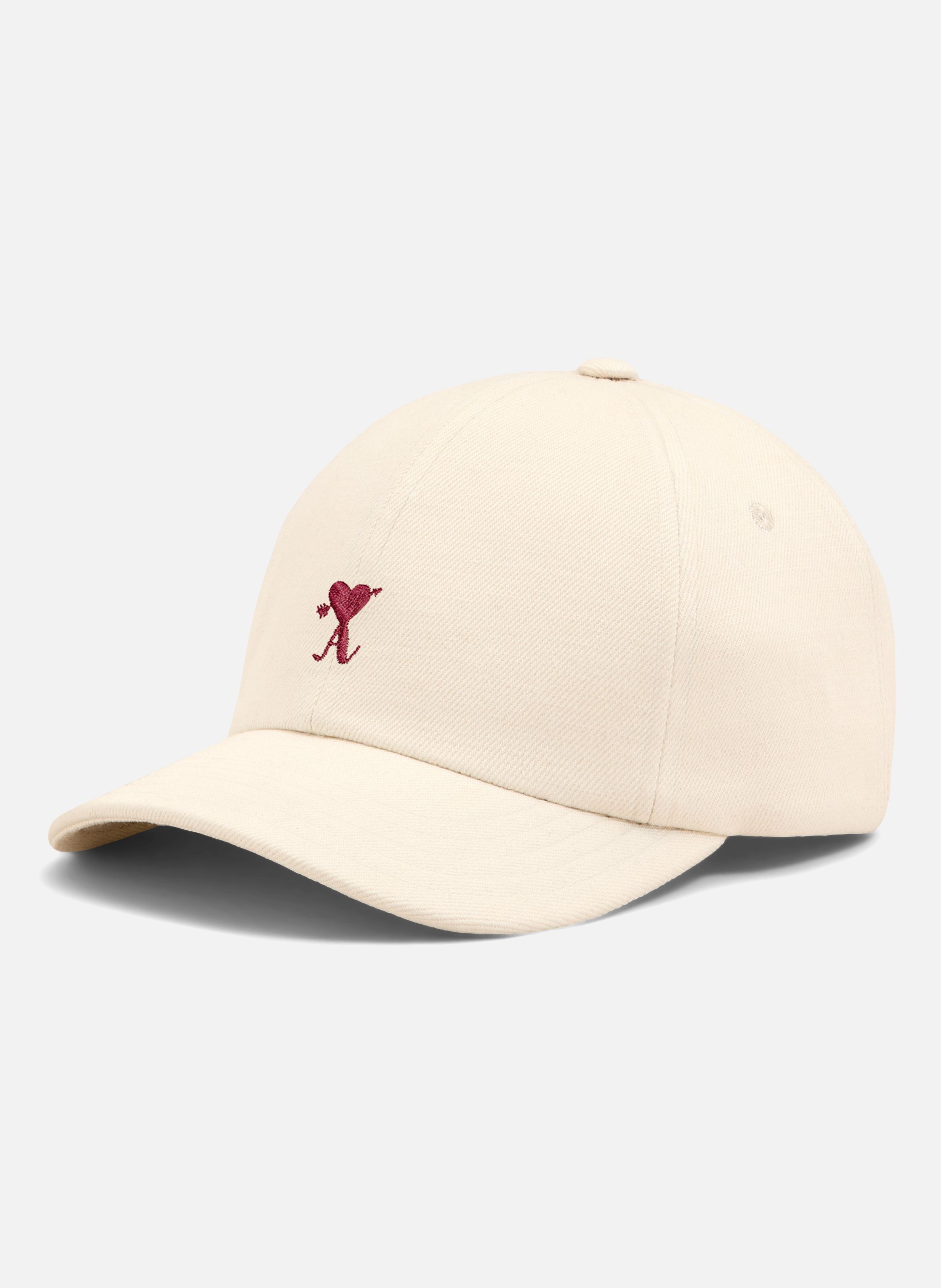 Casquette ami de coeur flèche unisexe en coton AMI PARIS Blanc
