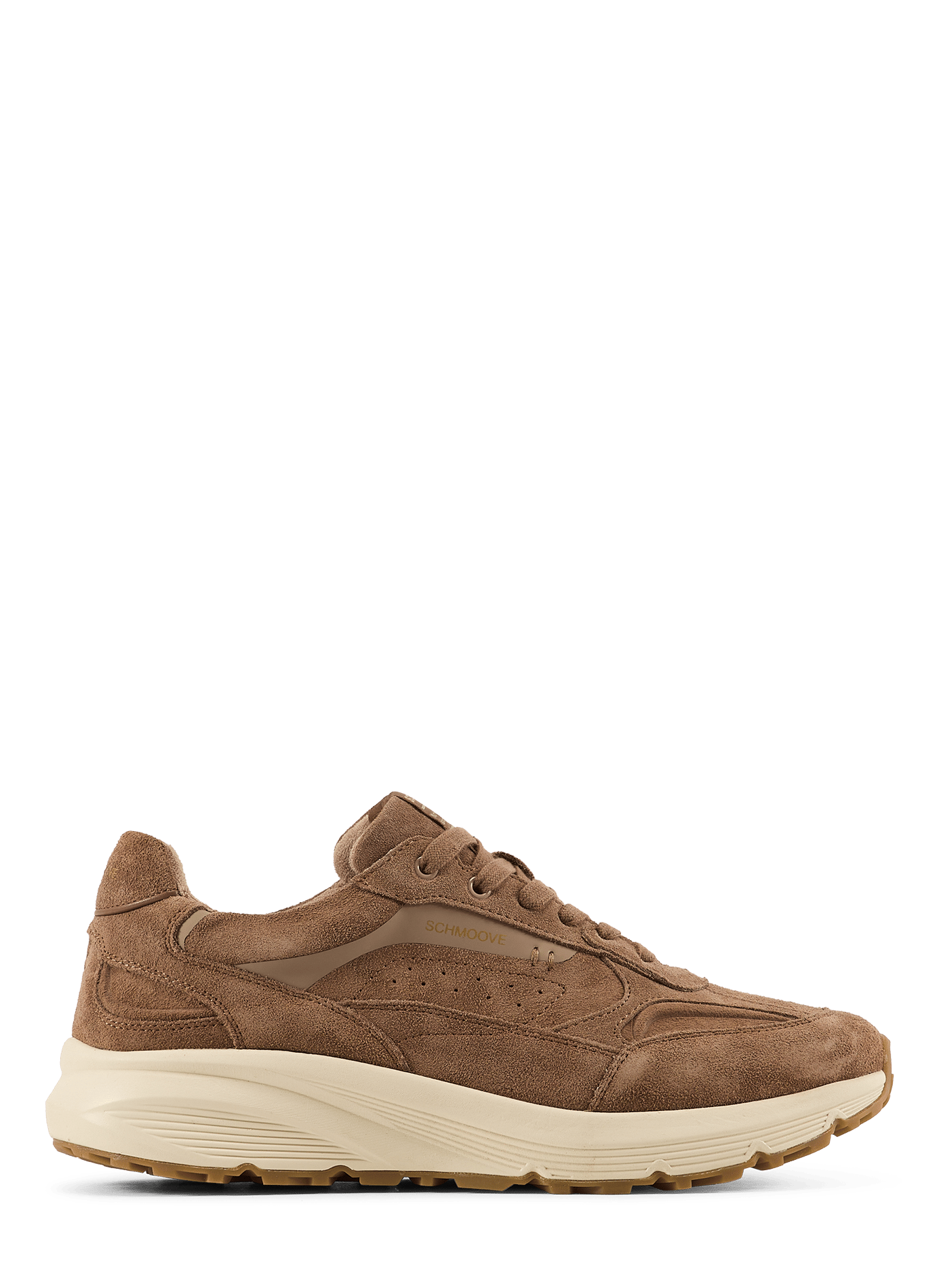 Baskets basses Dusk Runner Stamp en cuir de vachette SCHMOOVE Marron