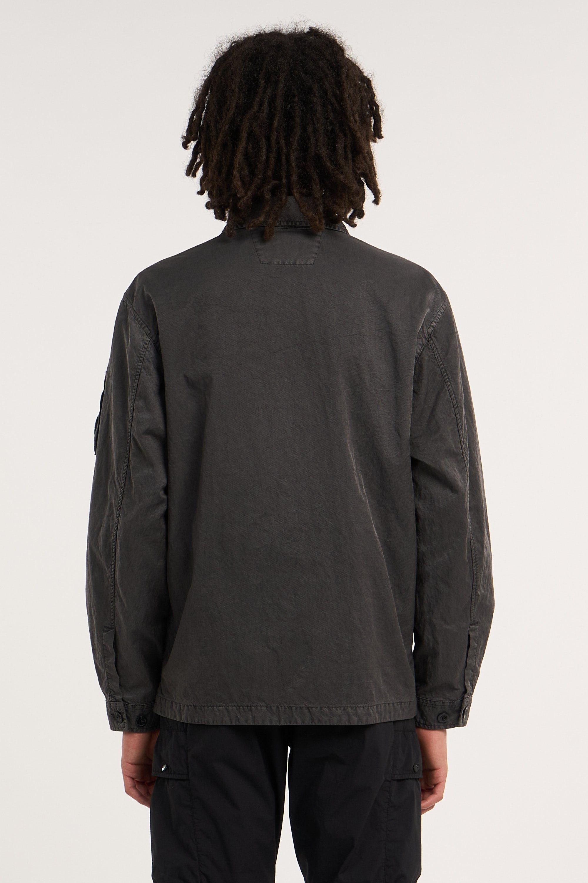 Surchemise panama-r zipped lens overshirt CP COMPANY Kaki