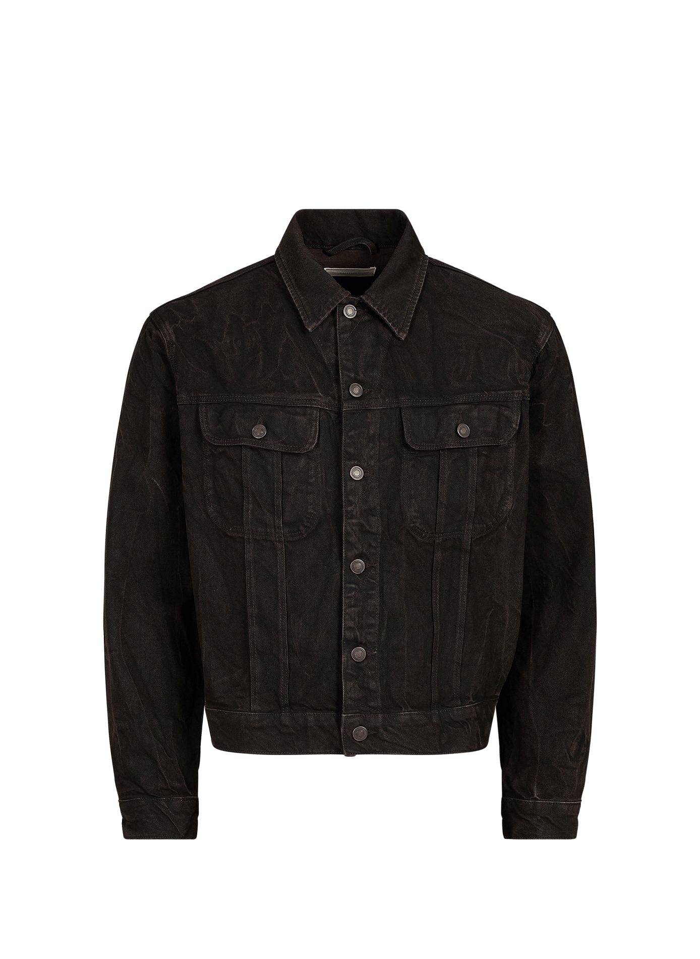 Denim jacket in blended cotton JEANERICA DENIM Brown