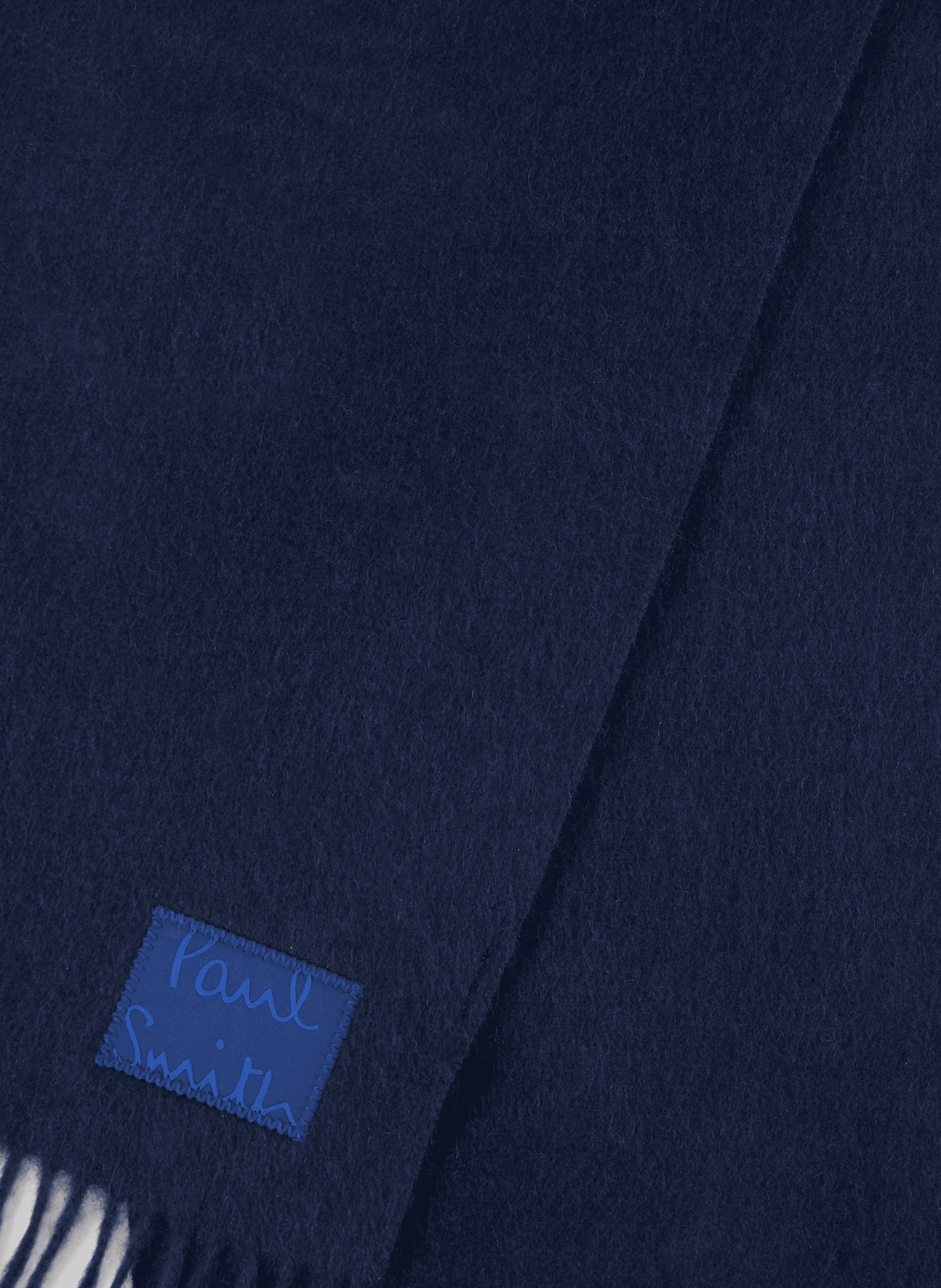 Echarpe unie en cachemire PAUL SMITH Bleu