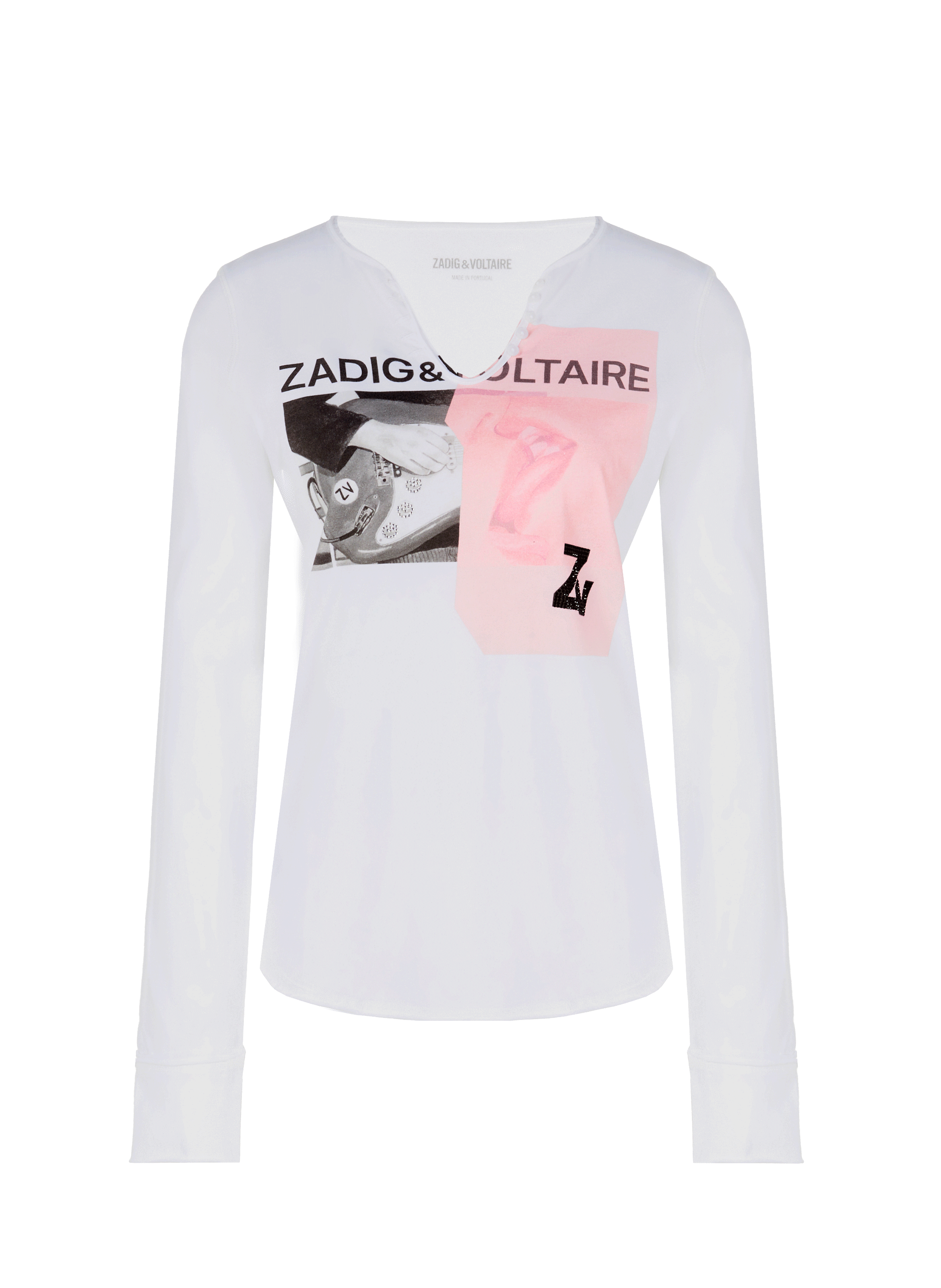T-shirt Zadig & Voltaire – Manches Longues – Taille XS (34/36) – Bleu – Occasion Très Bon état