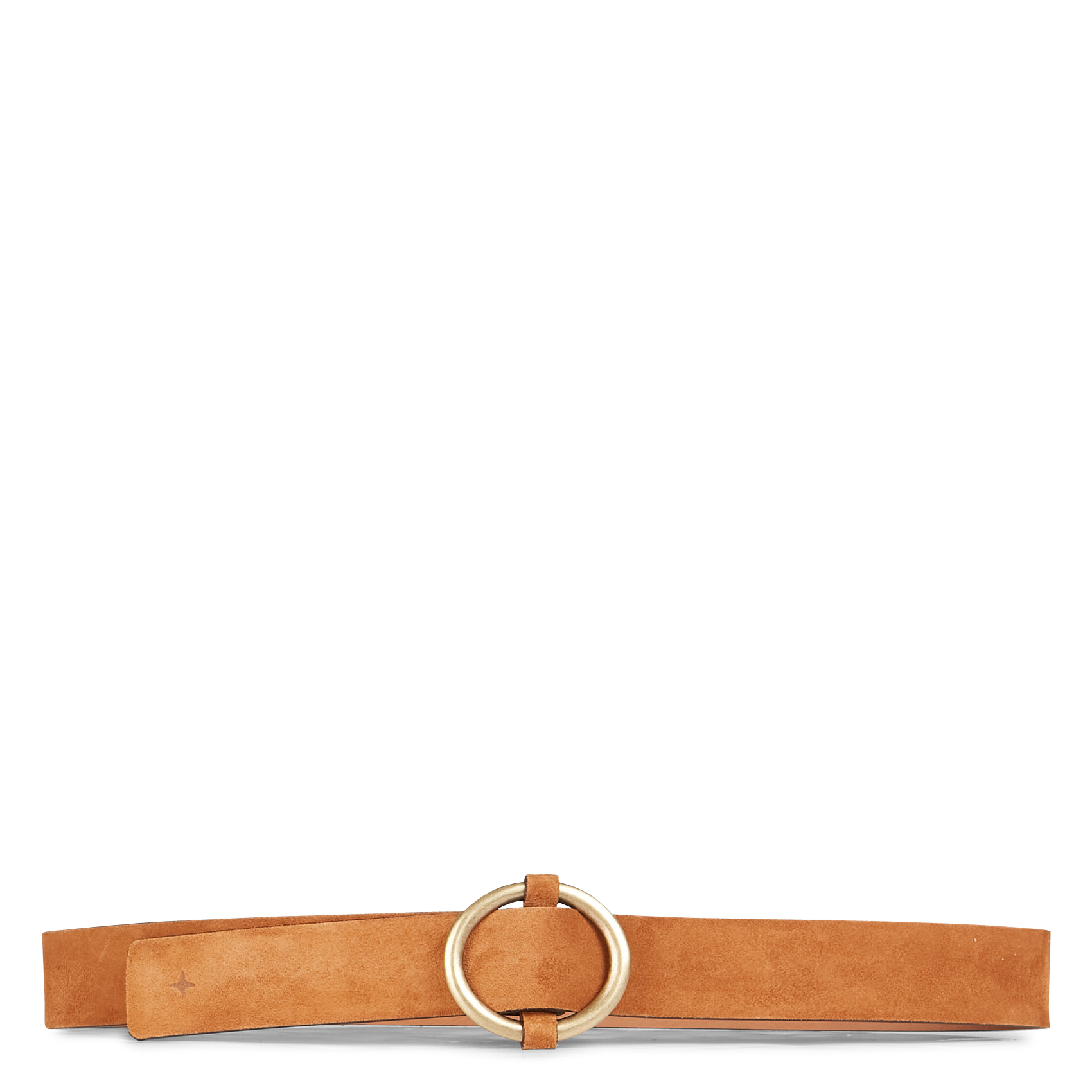 Ceinture en cuir velours tisao su SESSUN Marron