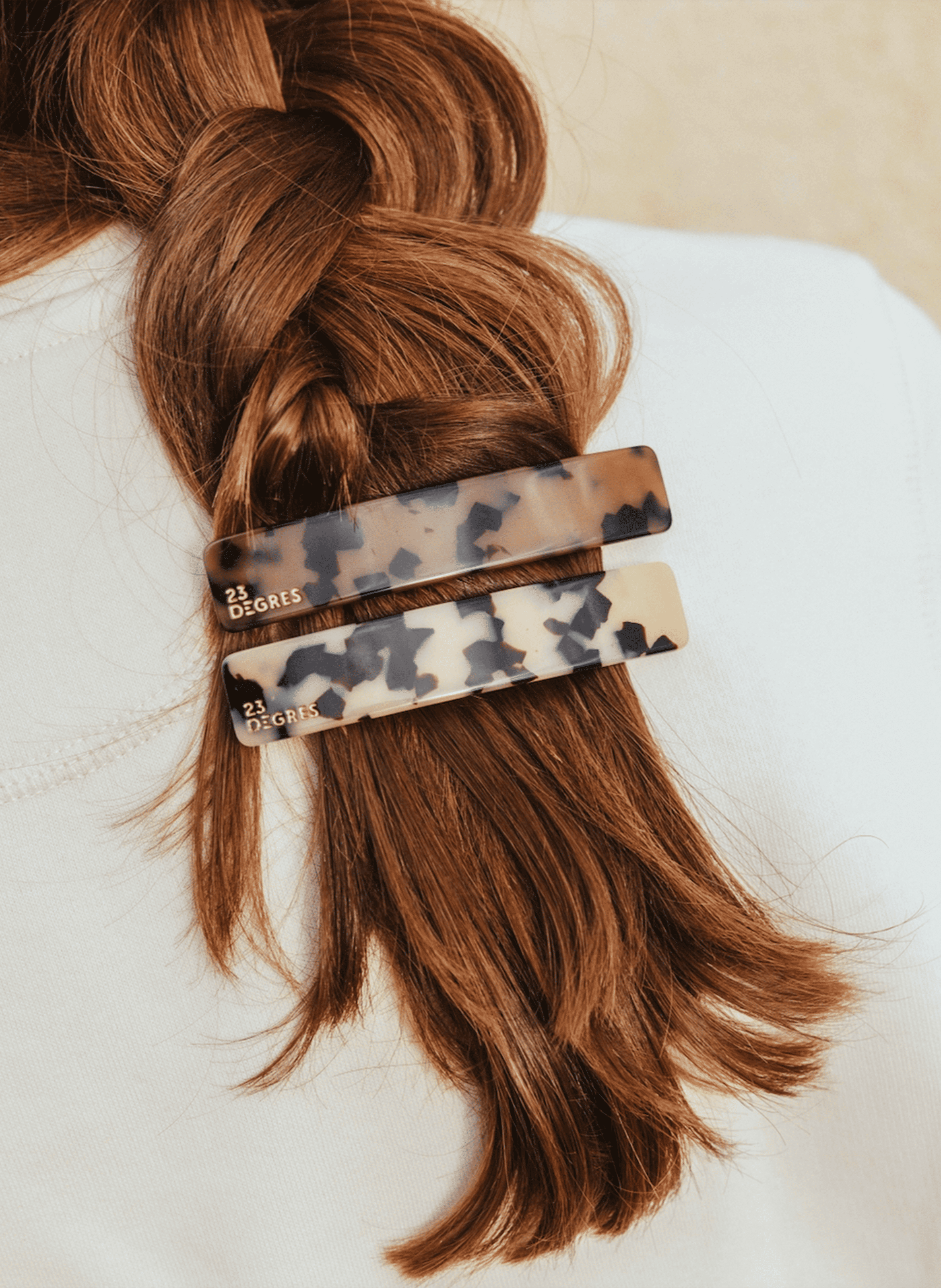 Classic Brown 9cm Barrettes 23 DEGRES No color