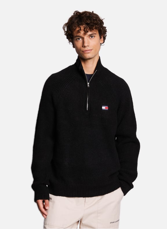 High-neck jumper Black by TOMMY HILFIGER TOMMY HILFIGER High-neck jumper Black