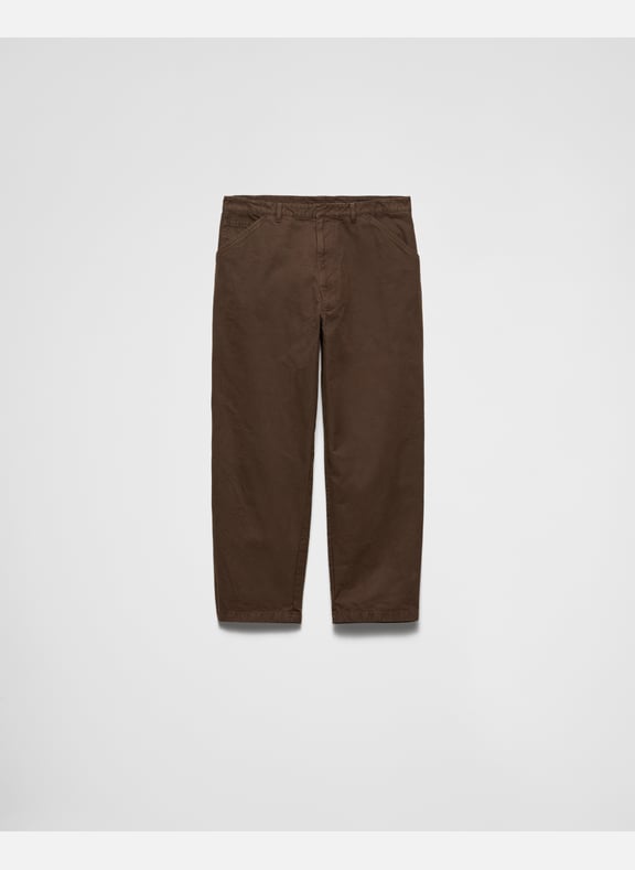 Pantalon en coton Marron by PRADA PRADA Pantalon en coton Marron