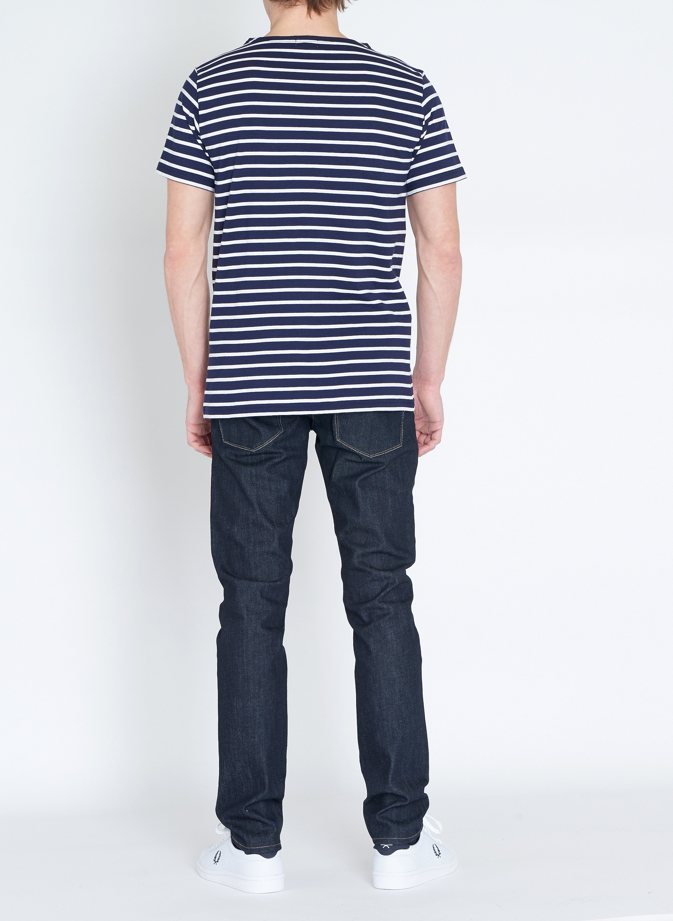 Tee-shirt col rond regular-fit en jersey de coton light ARMOR-LUX Bleu