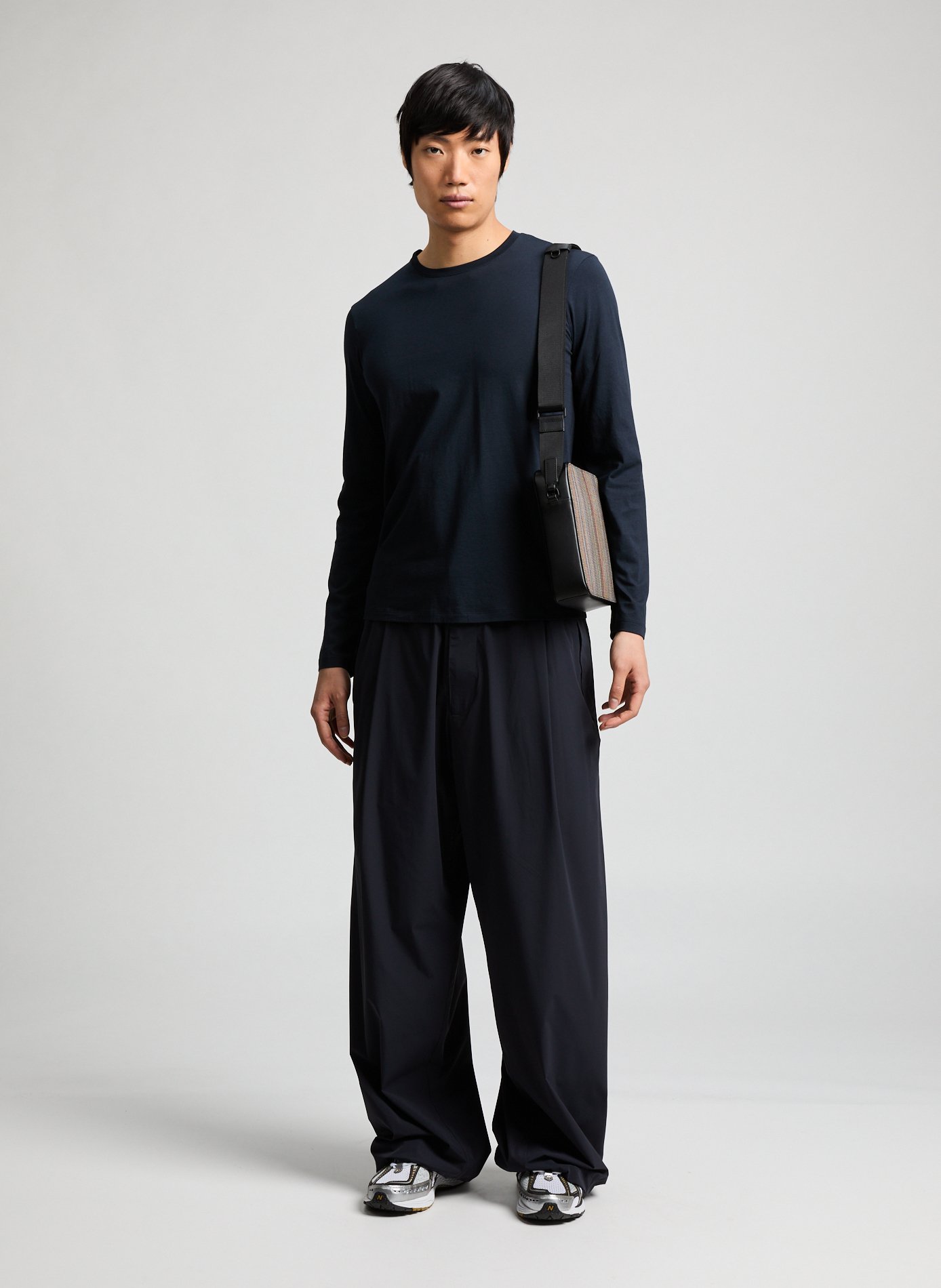 Long-sleeve cotton t-shirt ARMANI EXCHANGE Blue