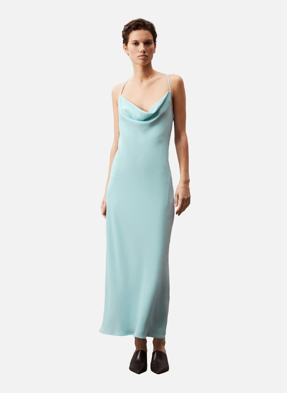 Crepe slip dress Blue by CALVIN KLEIN CALVIN KLEIN Crepe slip dress Blue