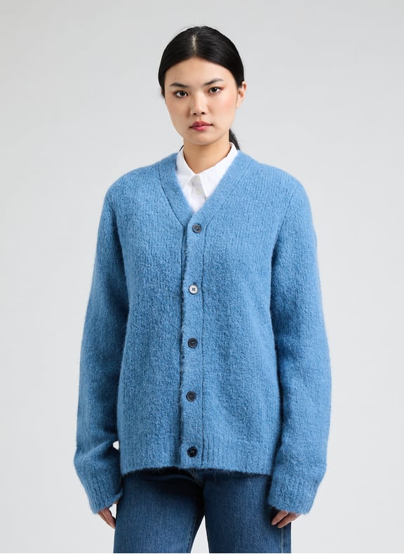 Cardigan Bleu by SAMSOE SAMSOE SAMSOE SAMSOE Cardigan Bleu