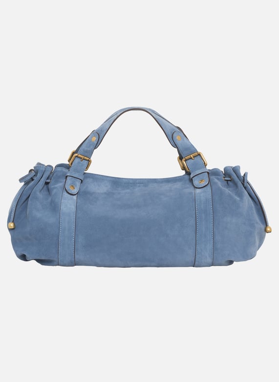 Sac à Main En Cuir Velours 24h Gerard Darel Femme
