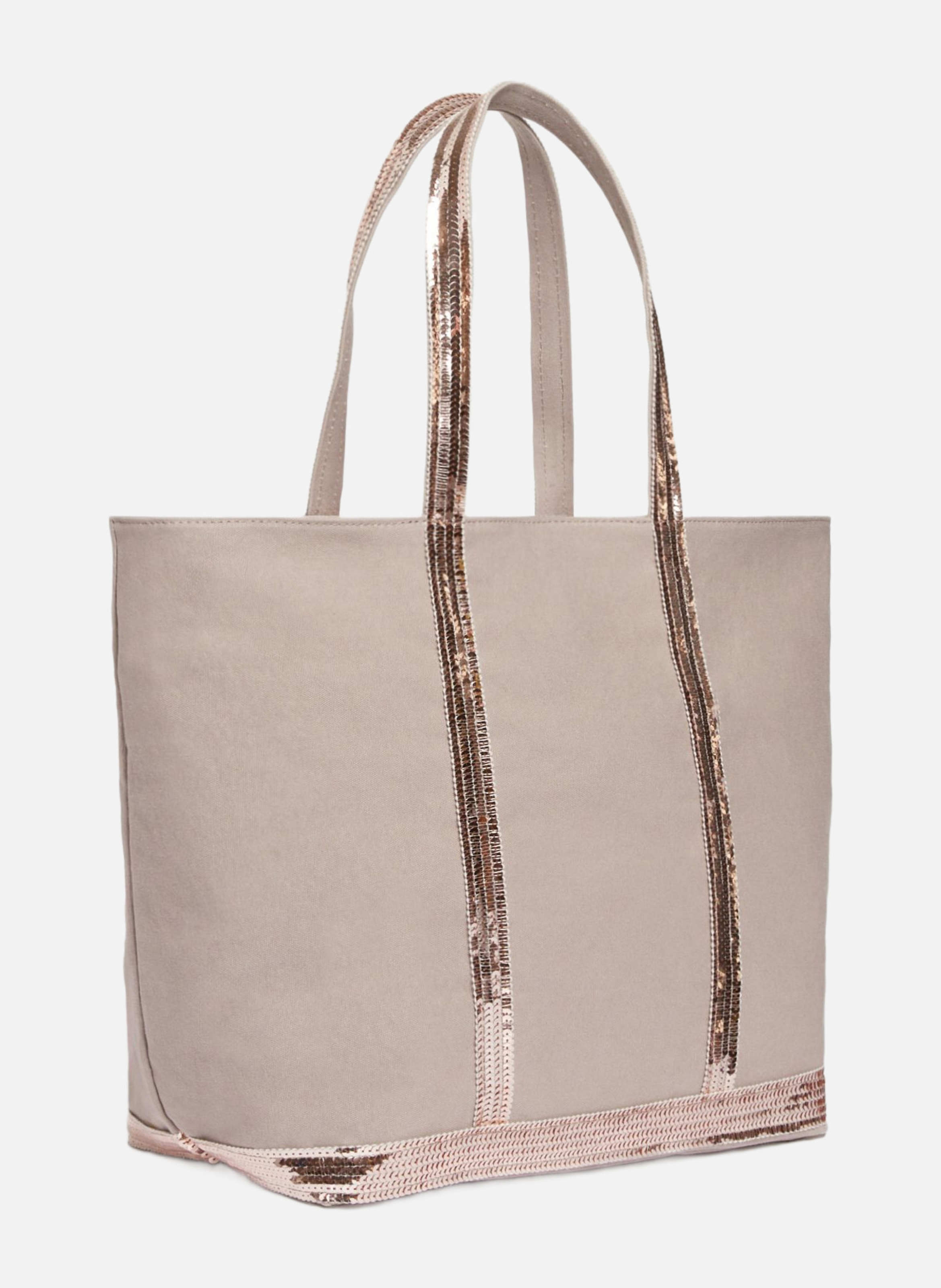 Cabas l zippé en toile VANESSA BRUNO Rose