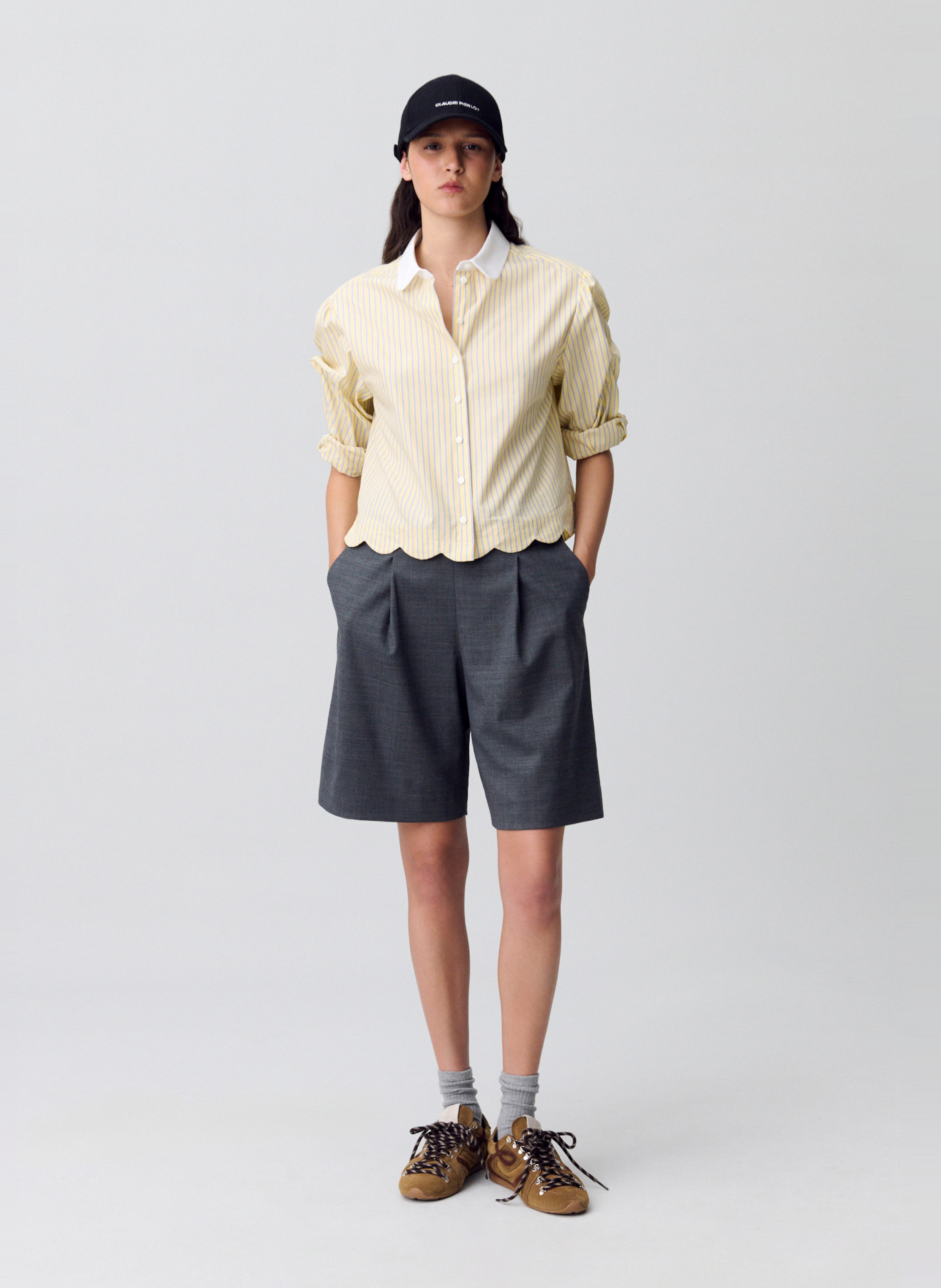 Chemise col claudine en coton CLAUDIE PIERLOT Multicolore