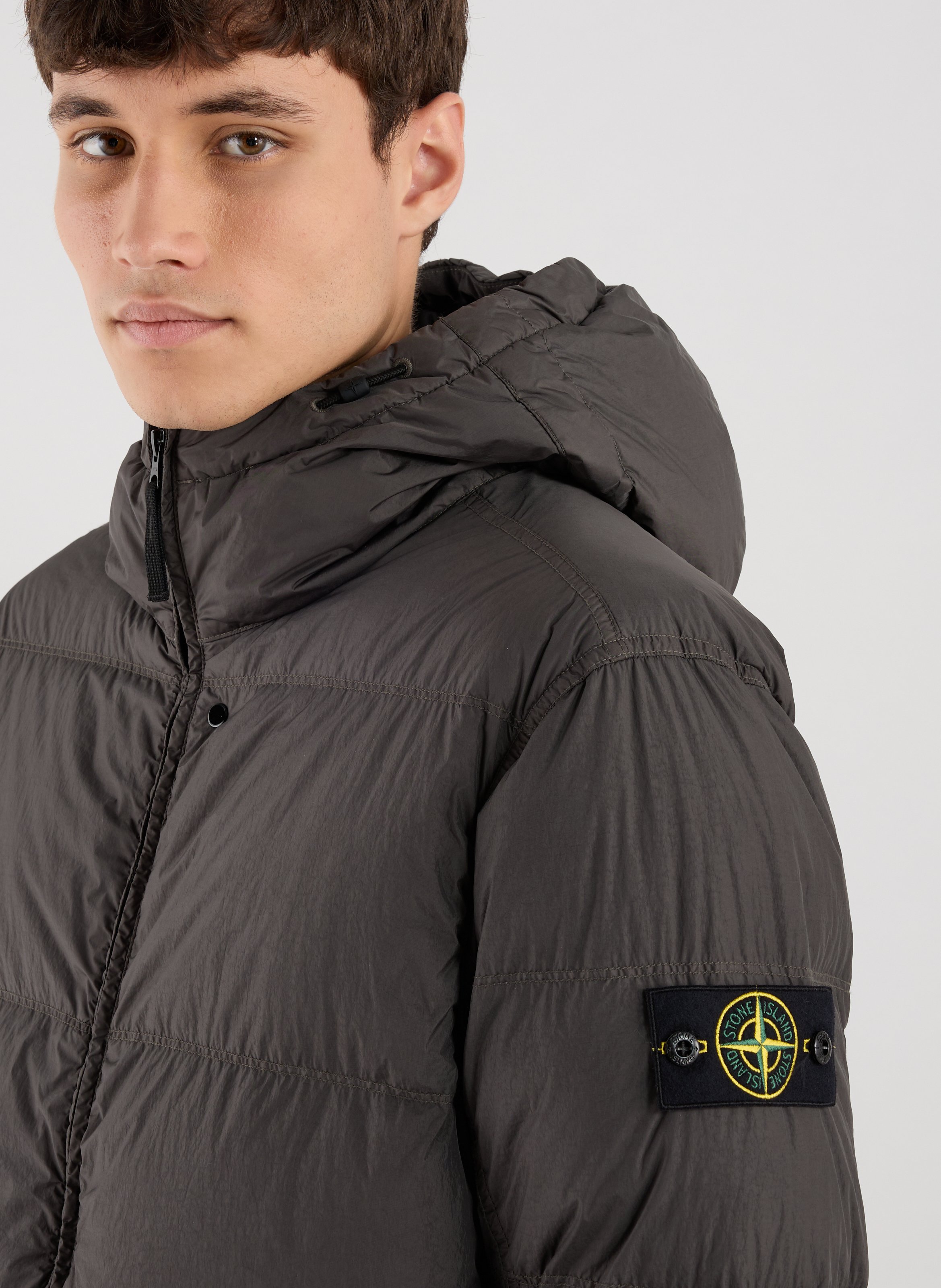 Down jacket  STONE ISLAND Grey