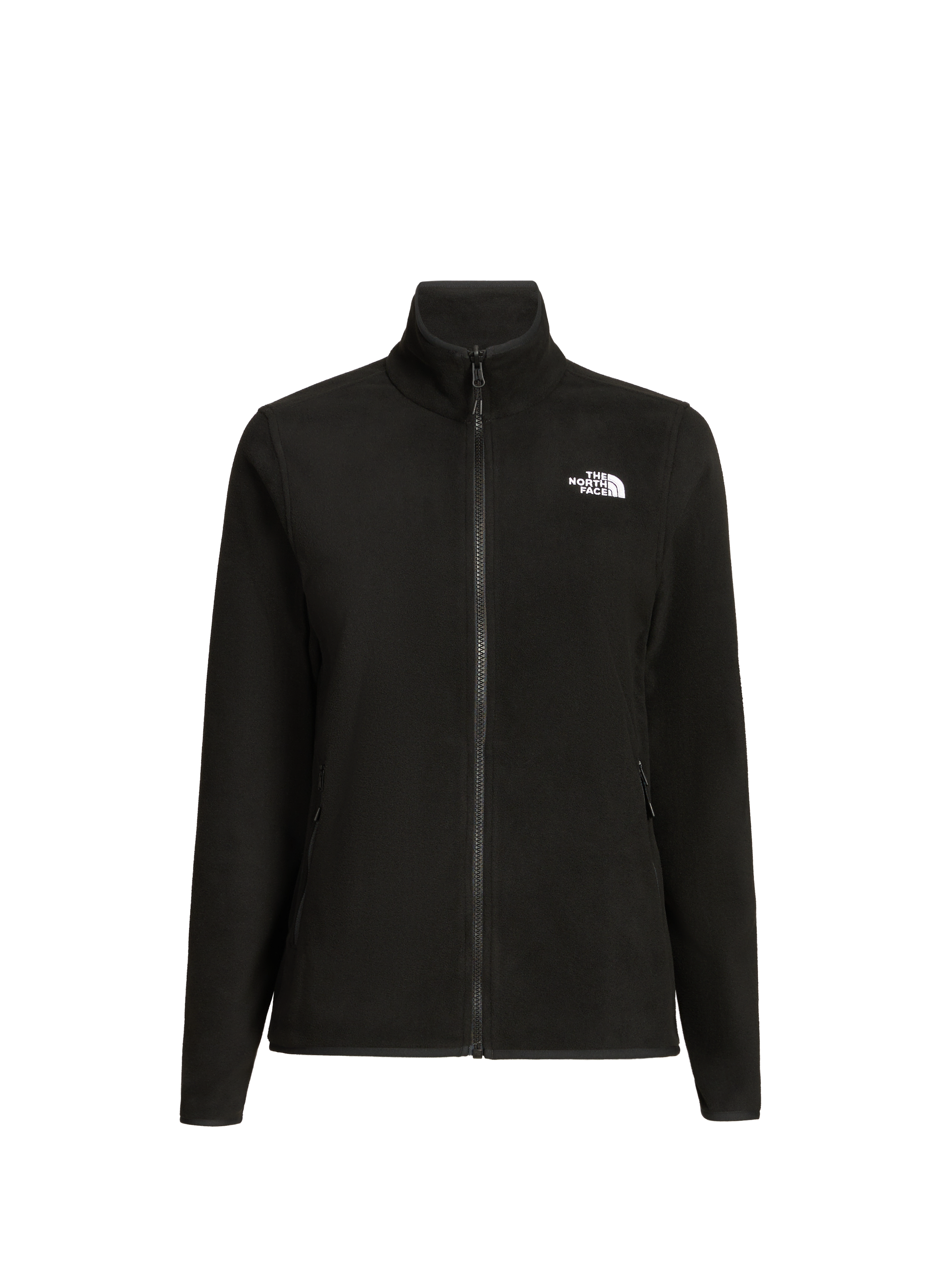 Straight fleece jacket with high collar THE NORTH FACE Black