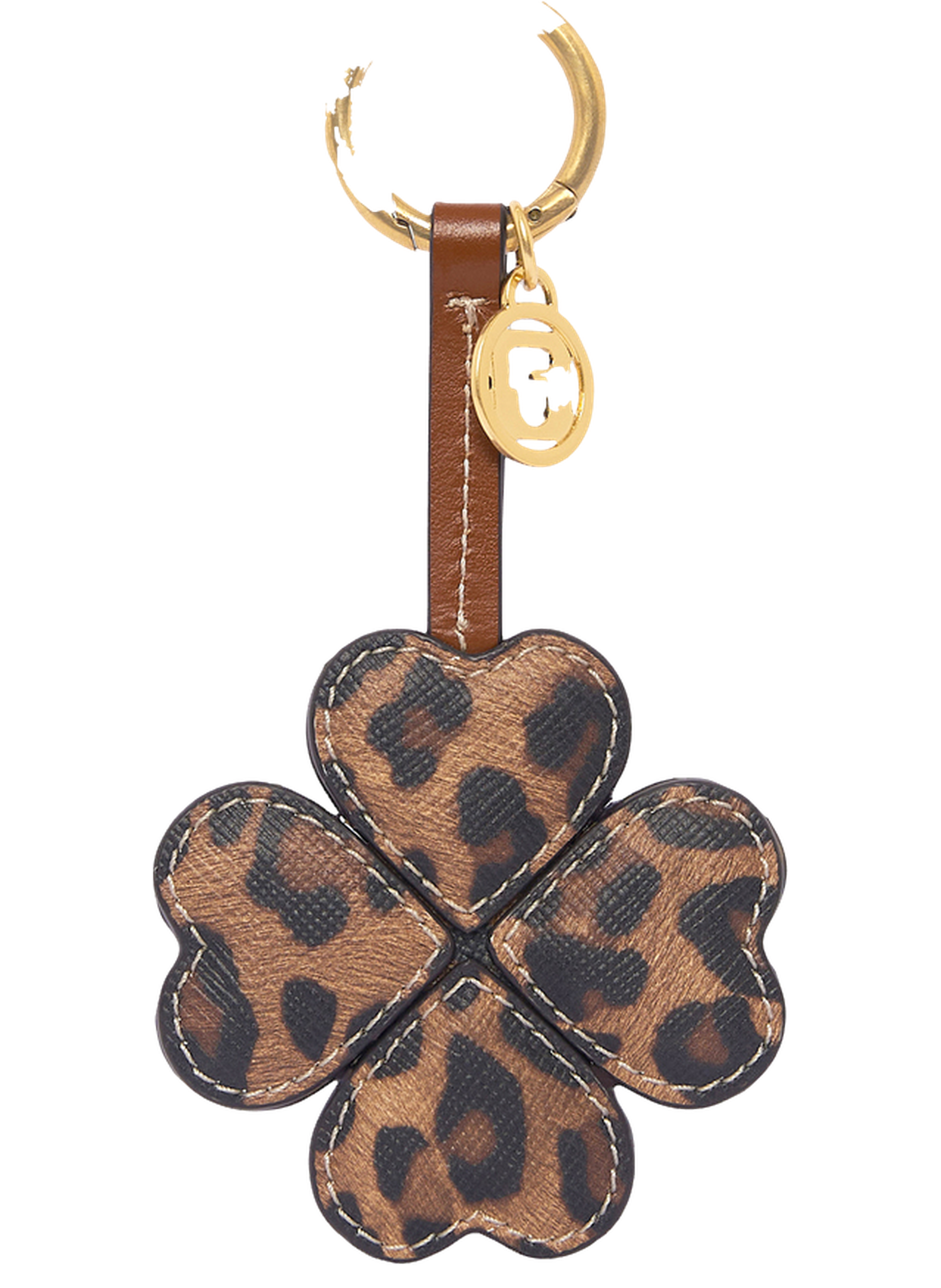 Charm en toile enduite léopard et cuir – 4 feuilles gd GERARD DAREL Multicolore