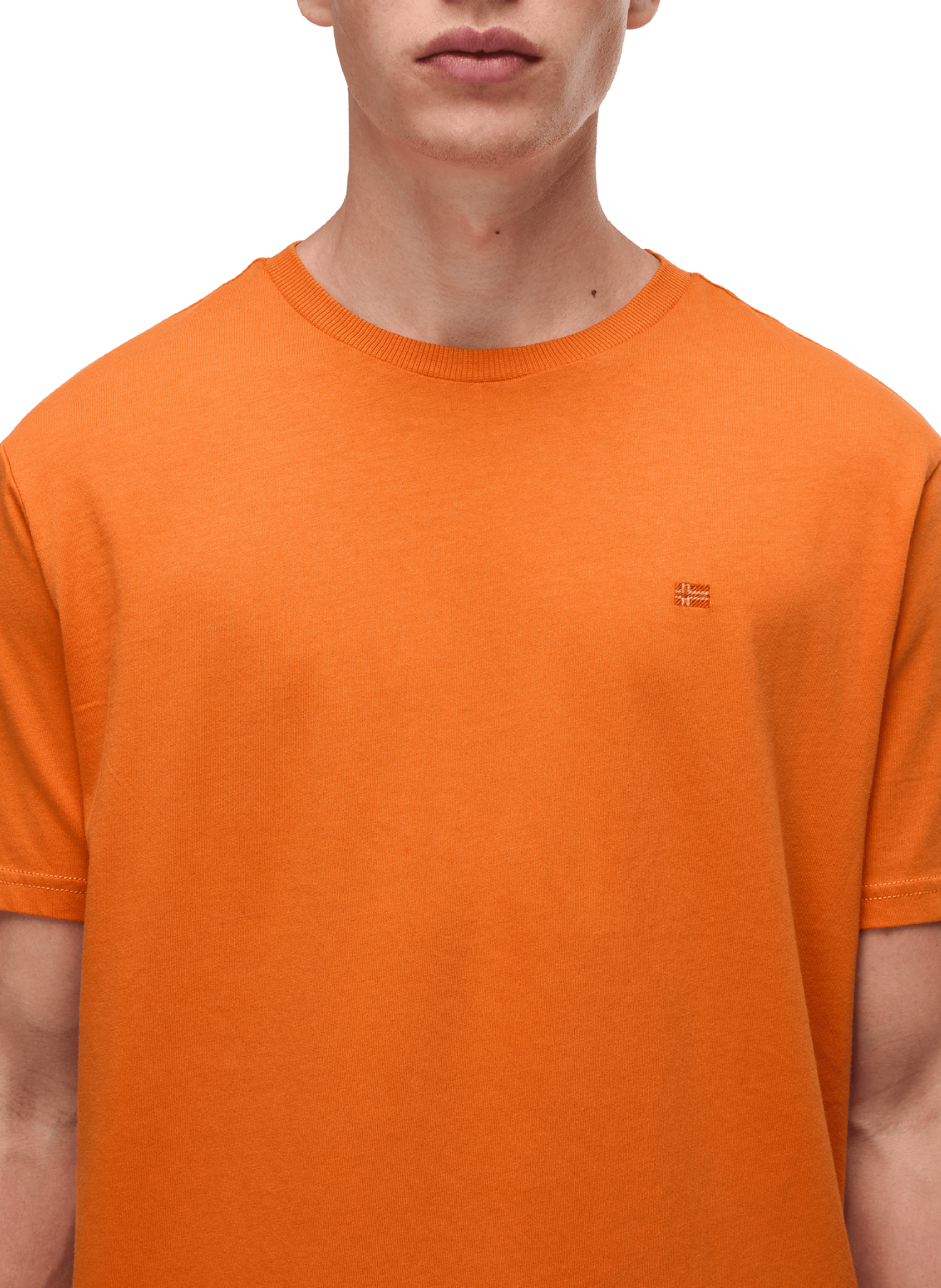 Classic Cotton T-Shirt NAPAPIJRI Orange