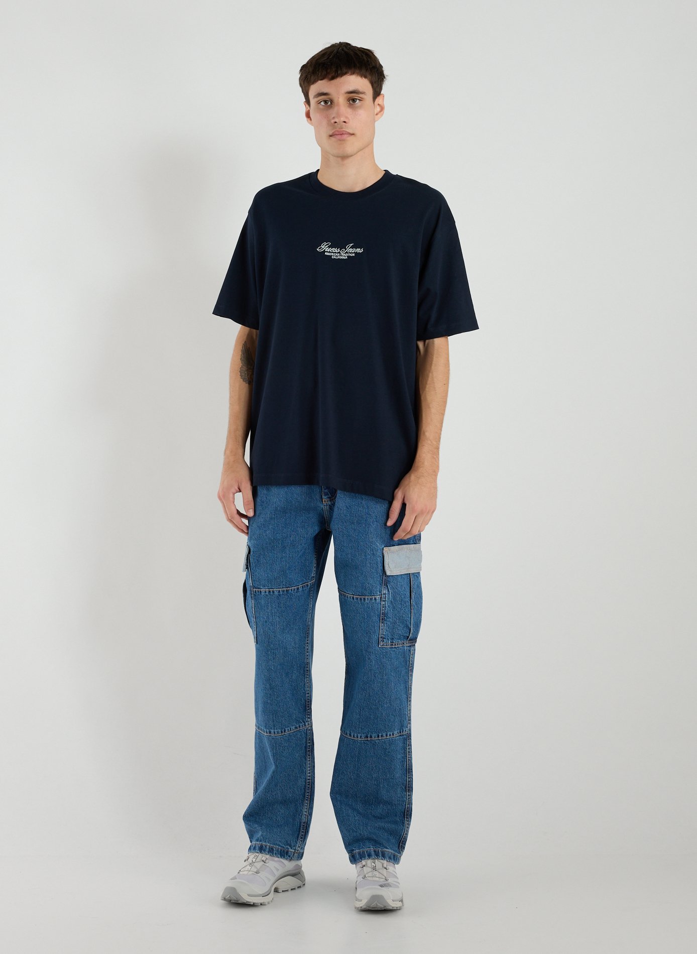 Classic Cotton T-Shirt GUESS Blue