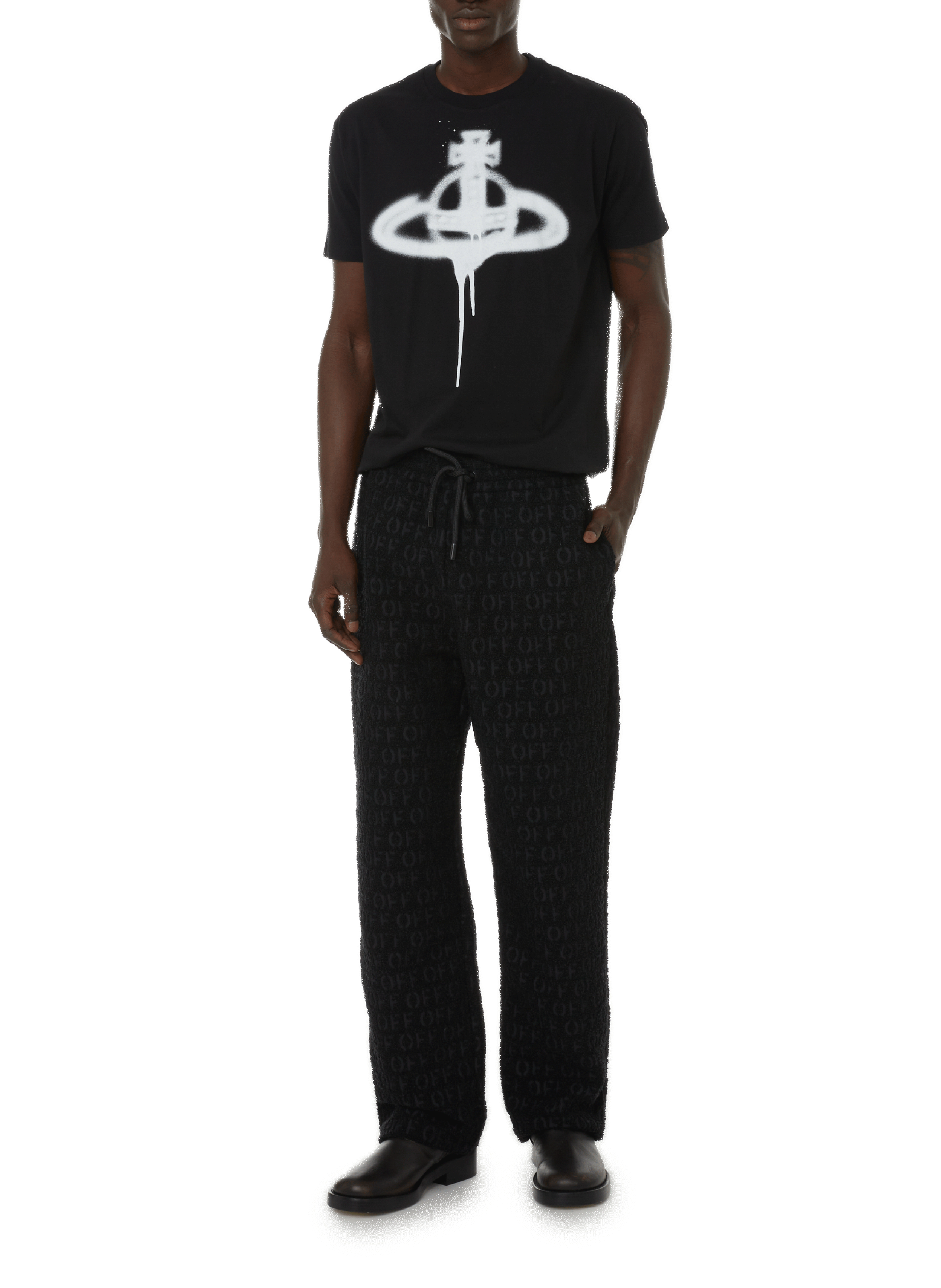 T-shirt imprimé logo VIVIENNE WESTWOOD Noir