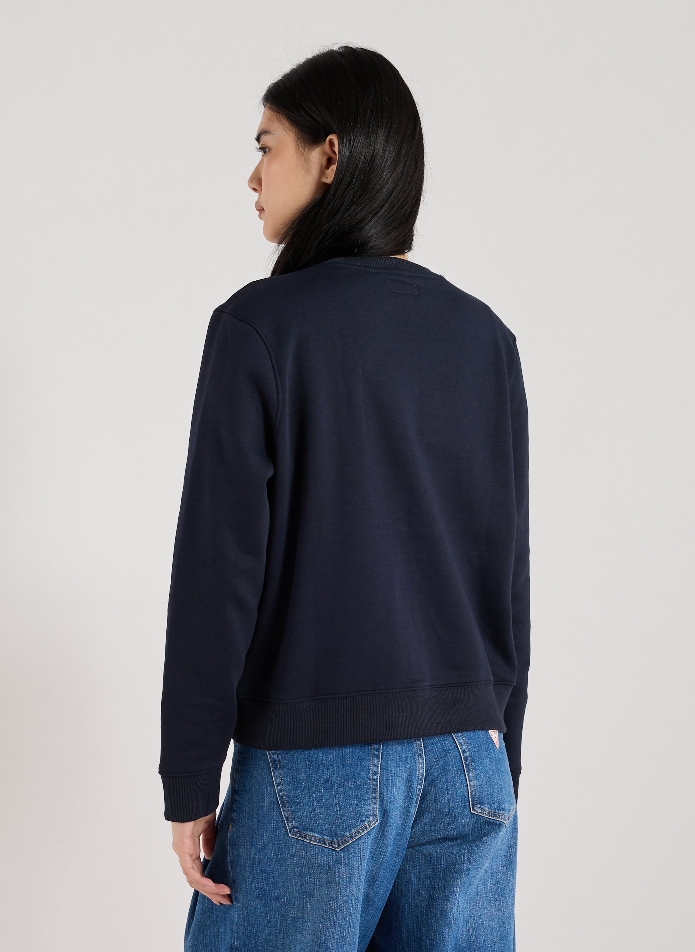 Cotton sweatshirt GUESS Blue