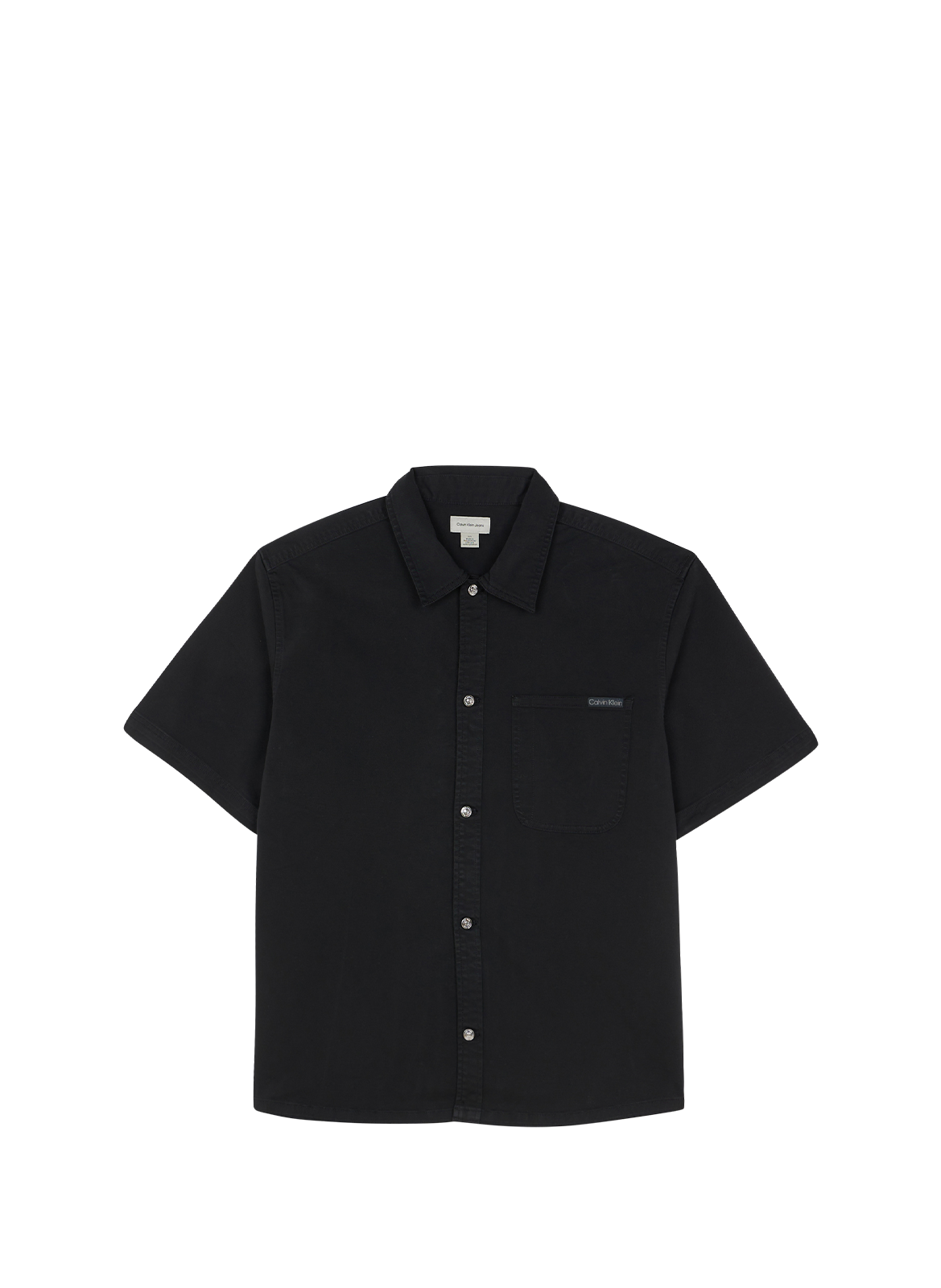 Oversized short-sleeve shirt CALVIN KLEIN Black