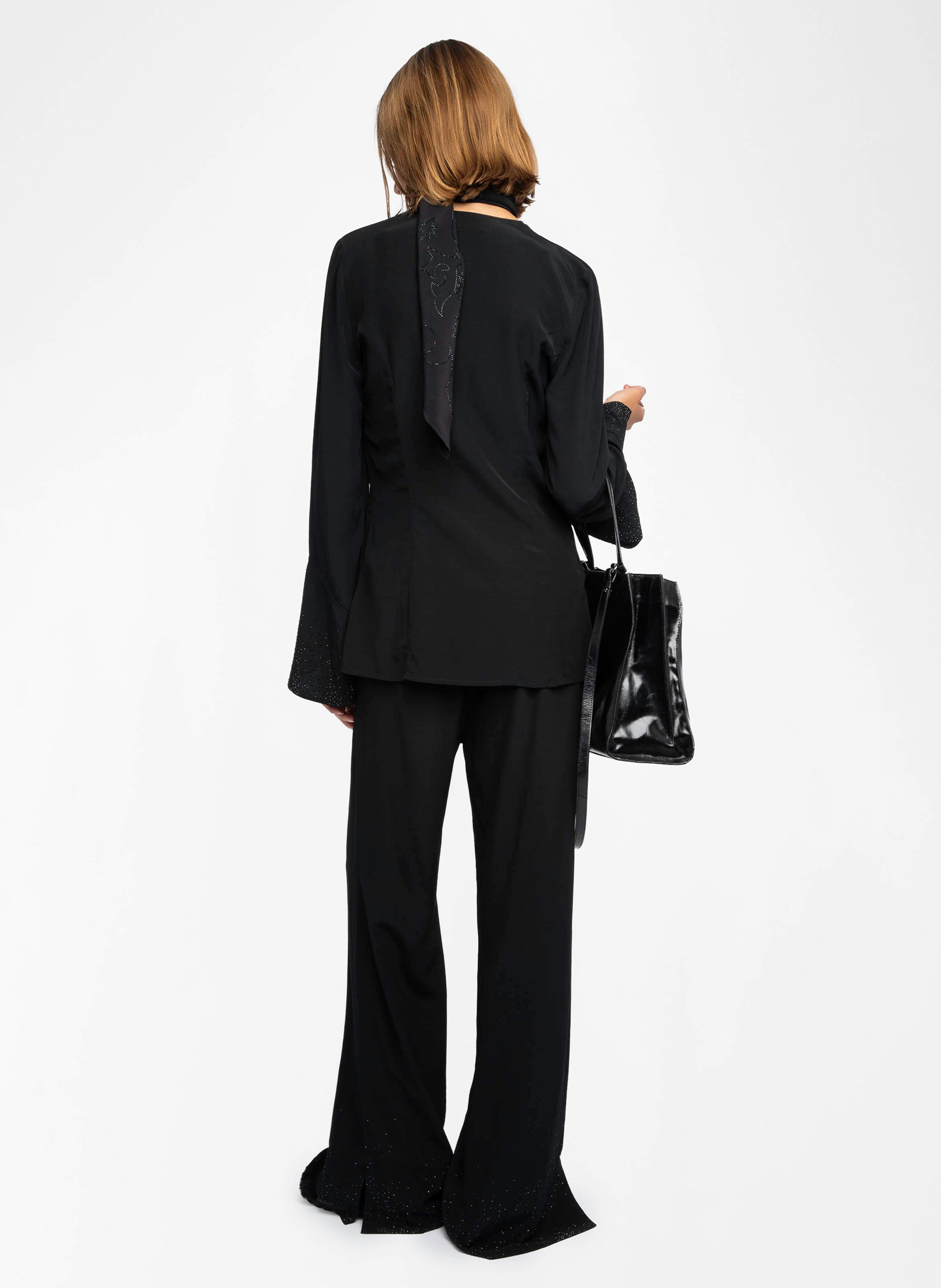 Top ample col v fluide turi ZADIG&VOLTAIRE Noir