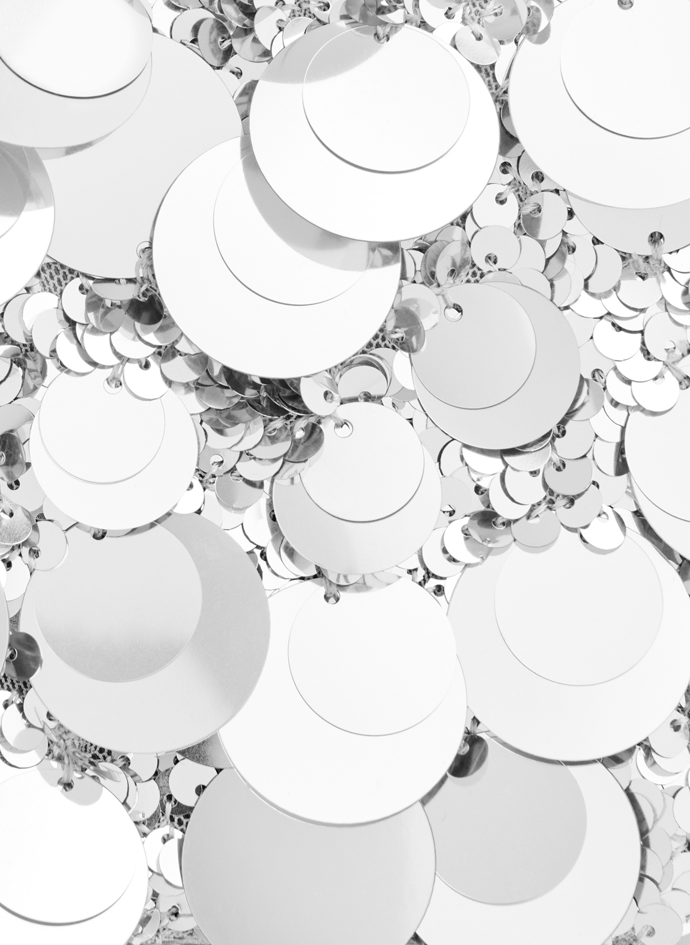 Sac baguette sparkle RABANNE Argent