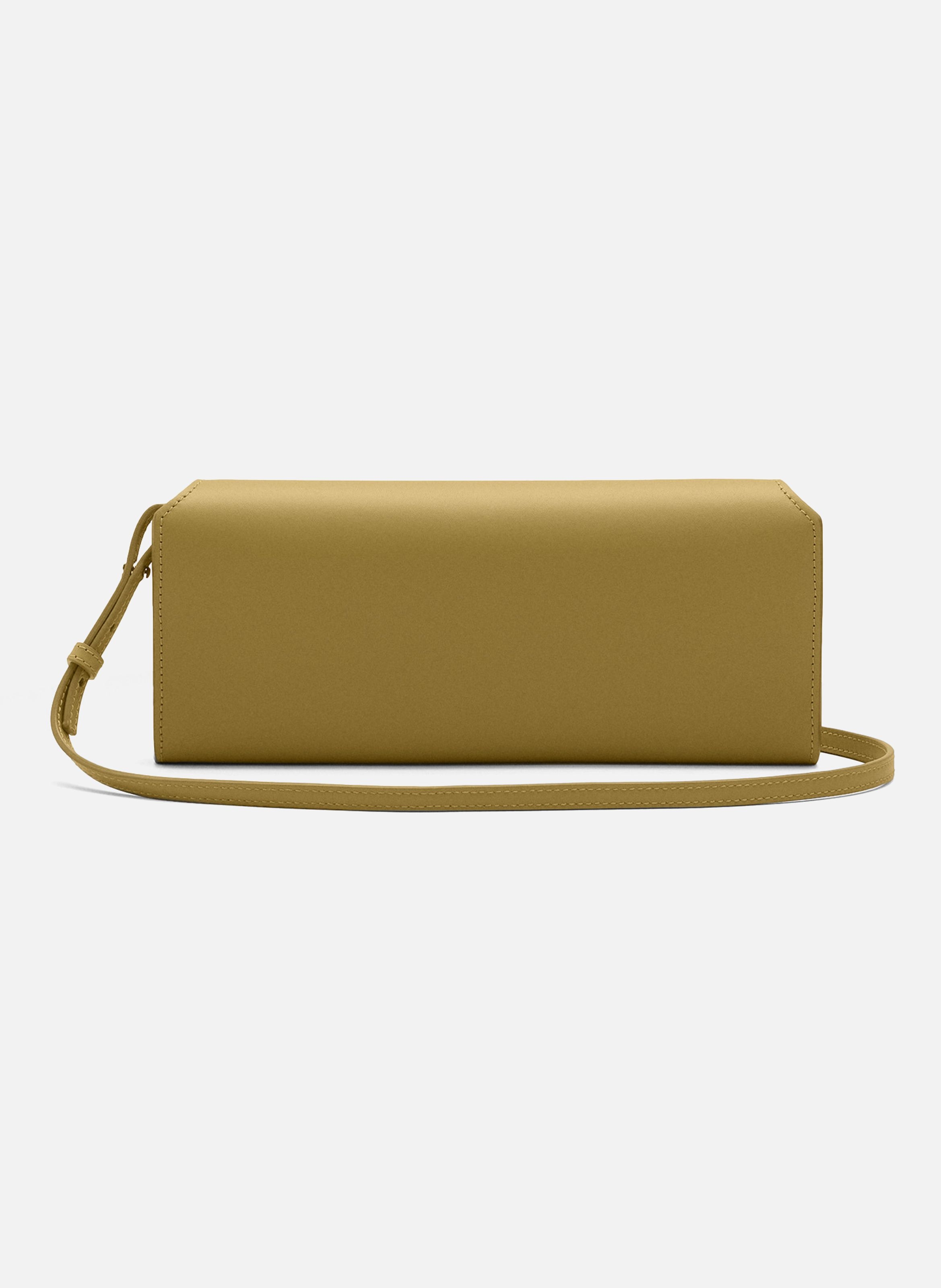 Pochette mimi en cuir lisse unisexe AMI PARIS Vert