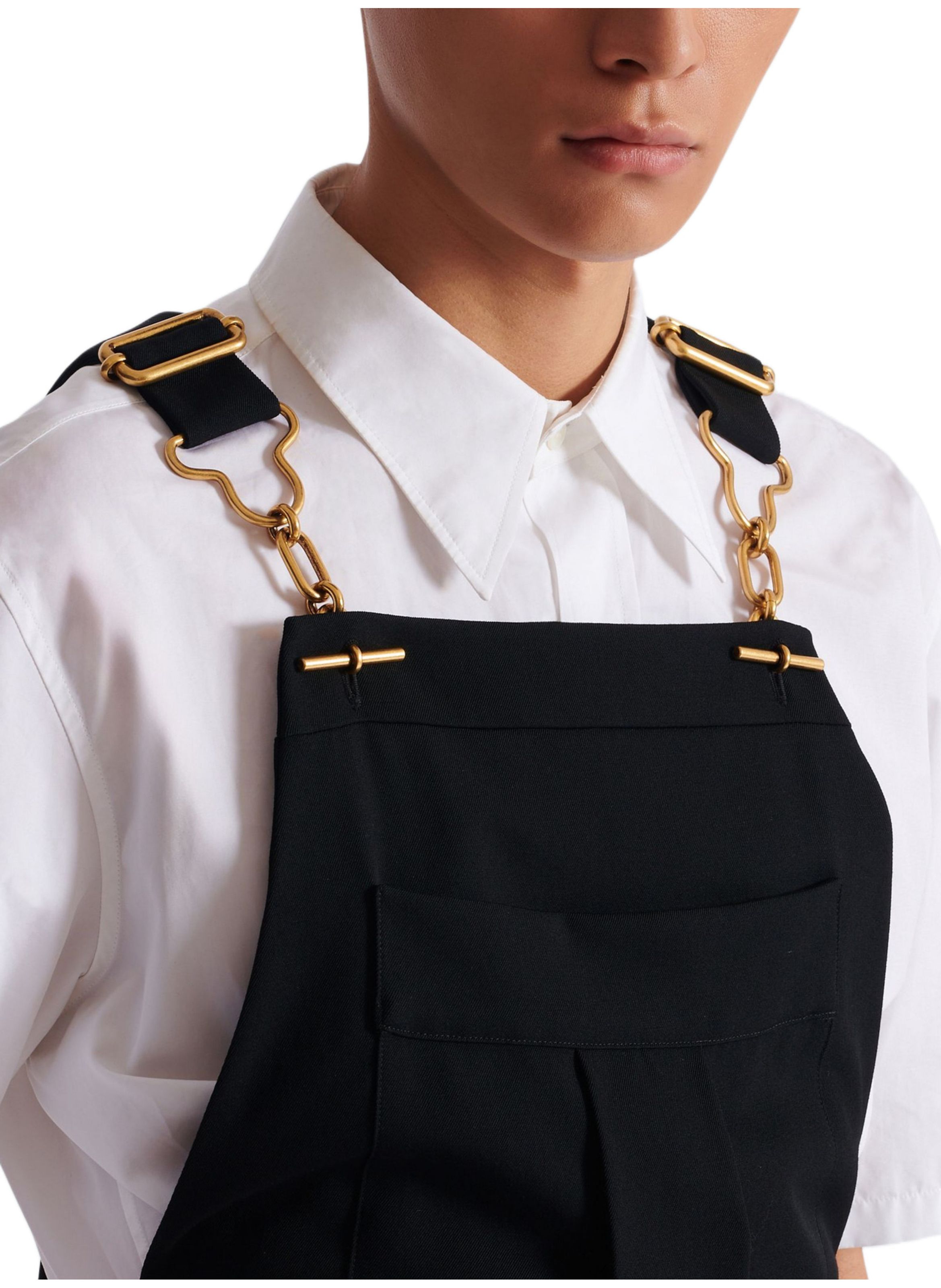 Salopette en laine BALMAIN Noir