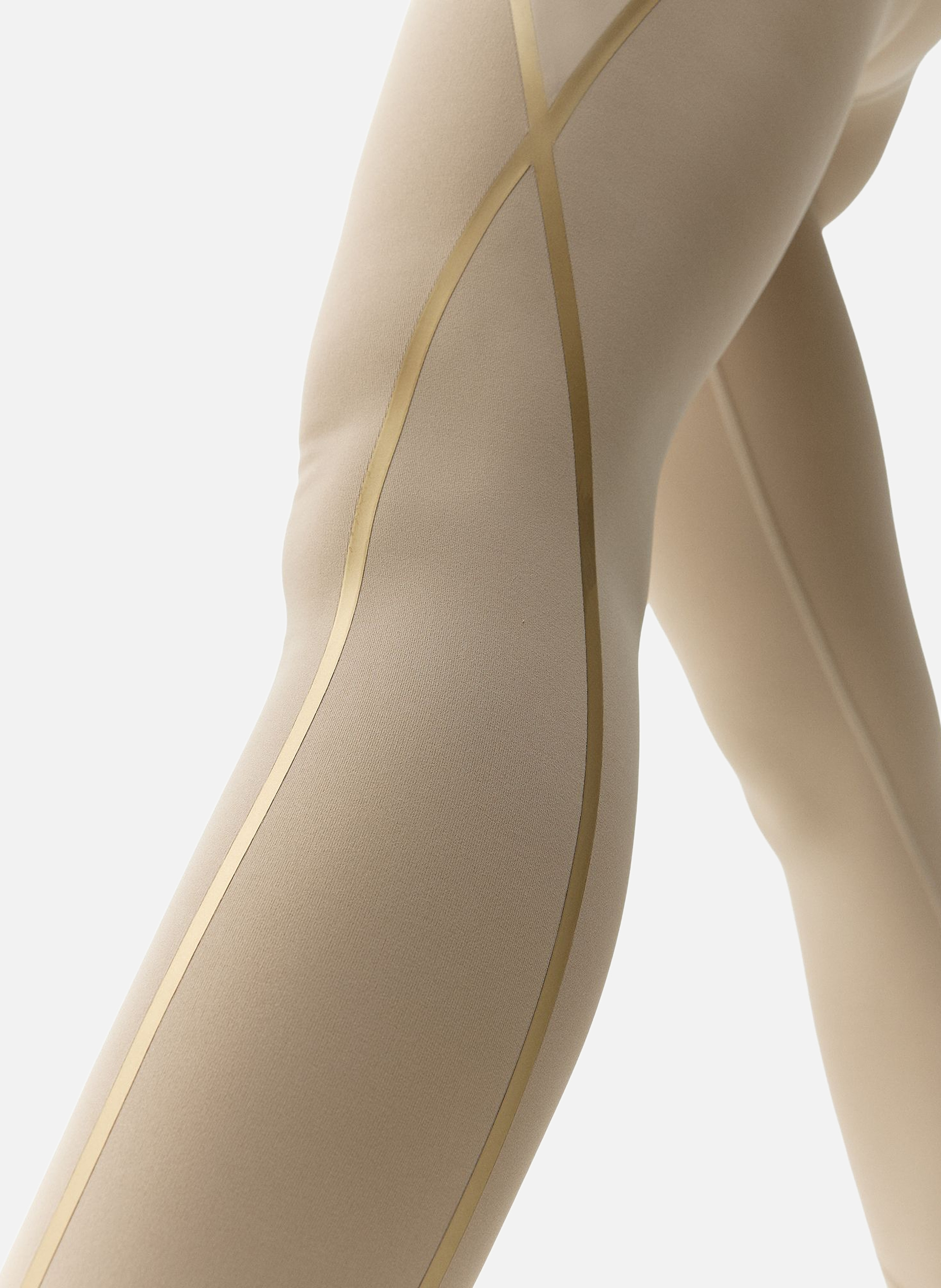 Legging de sport 7/8 performance gold BORN LIVING YOGA Beige