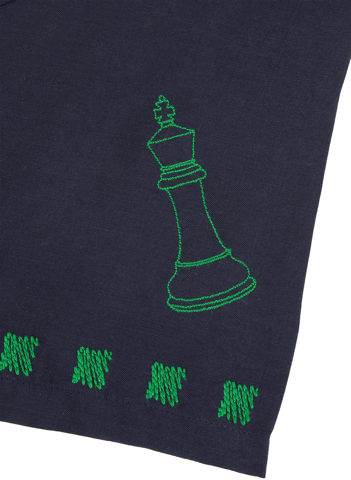 Chemise brodée à manches courtes Morney MAISON LABICHE Blue