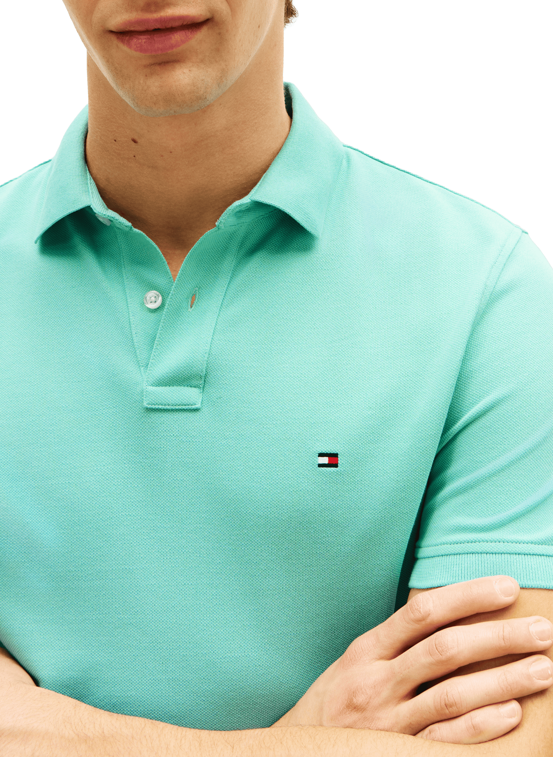 Polo en coton organique TOMMY HILFIGER Bleu