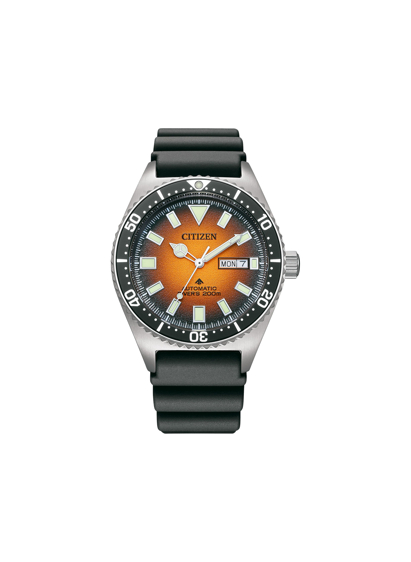 Montre automatique Promaster marine en acier inoxydable CITIZEN Orange