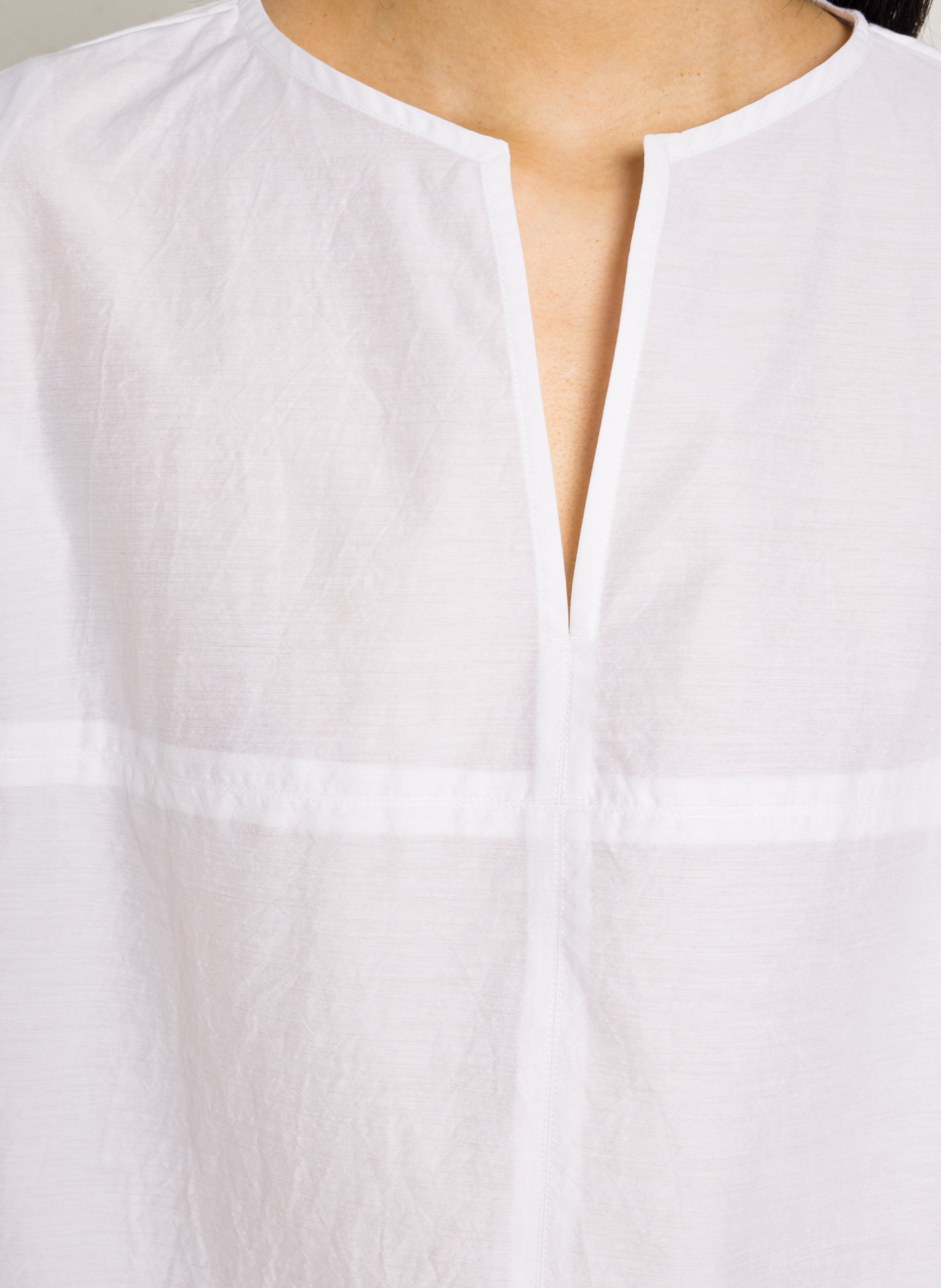 Top ample en coton bio mélangé isalys SOEUR Blanc