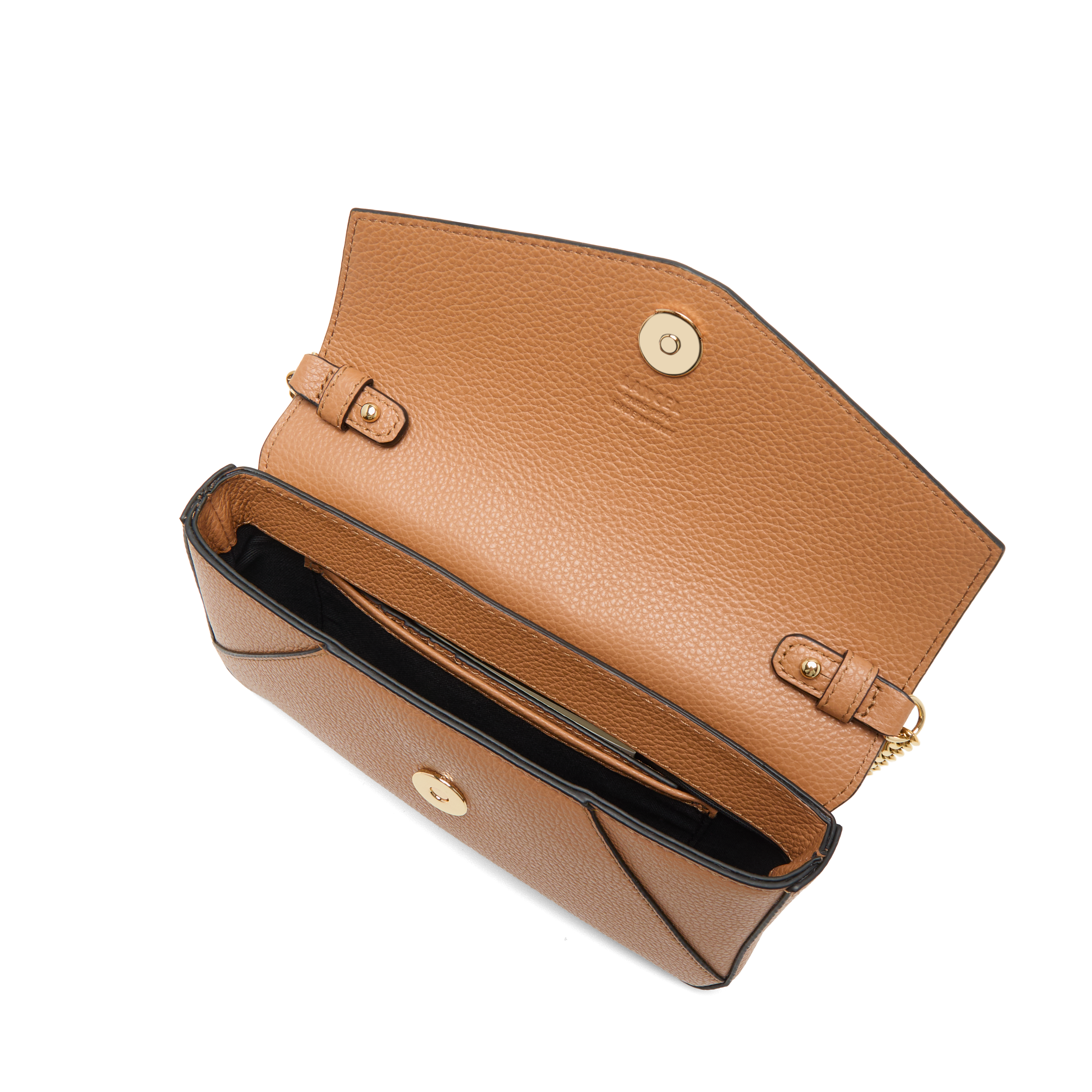 Pochette chaine avec porte-cartes amovible enveloppe de lancel en cuir LANCEL Marron