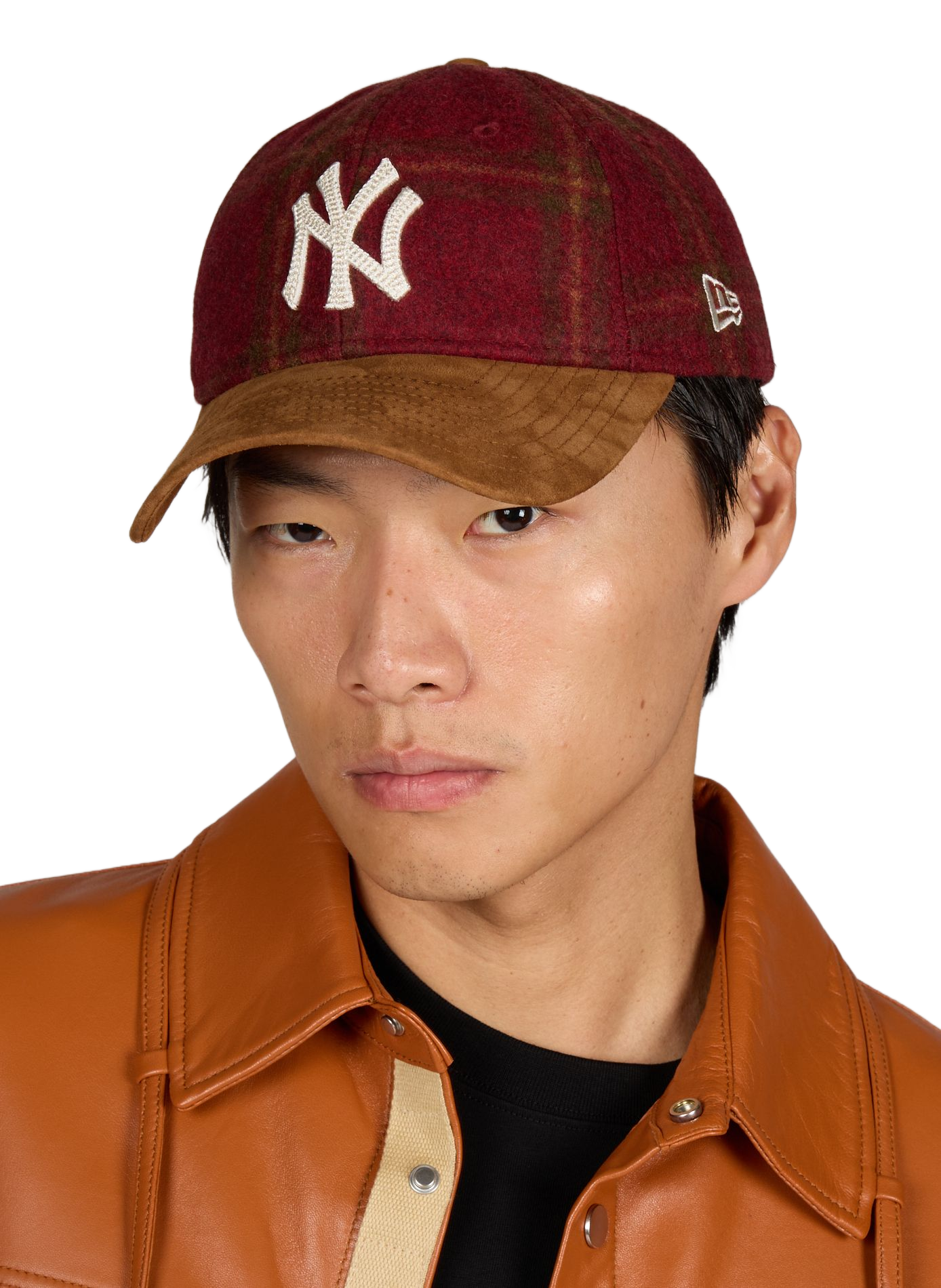 Casquette logo en laine NEW ERA Rouge