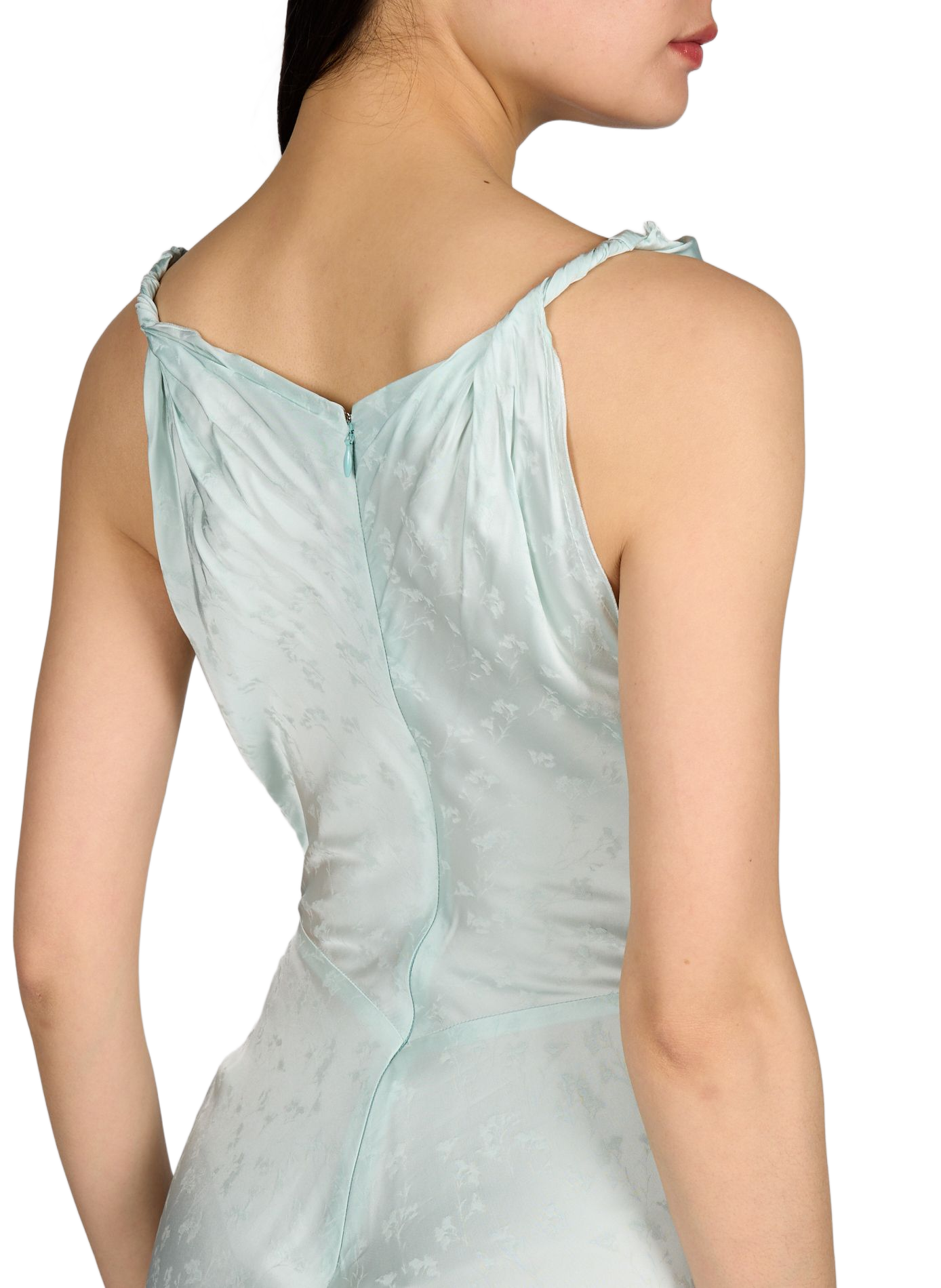 Posy floral jacquard midi dress VICTORIA BECKHAM Blue