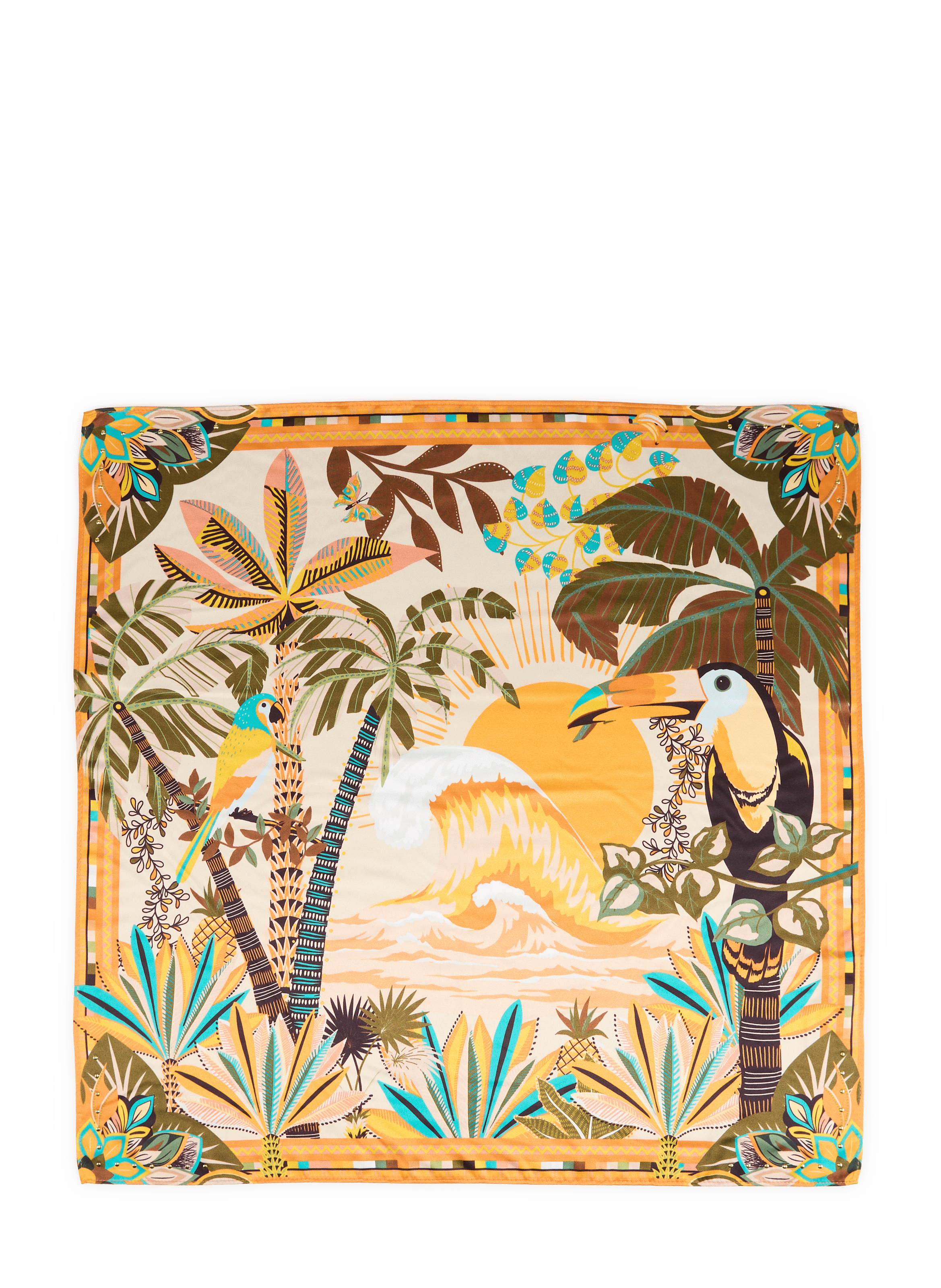 Pañuelo estampado Hawái WILD Amarillo