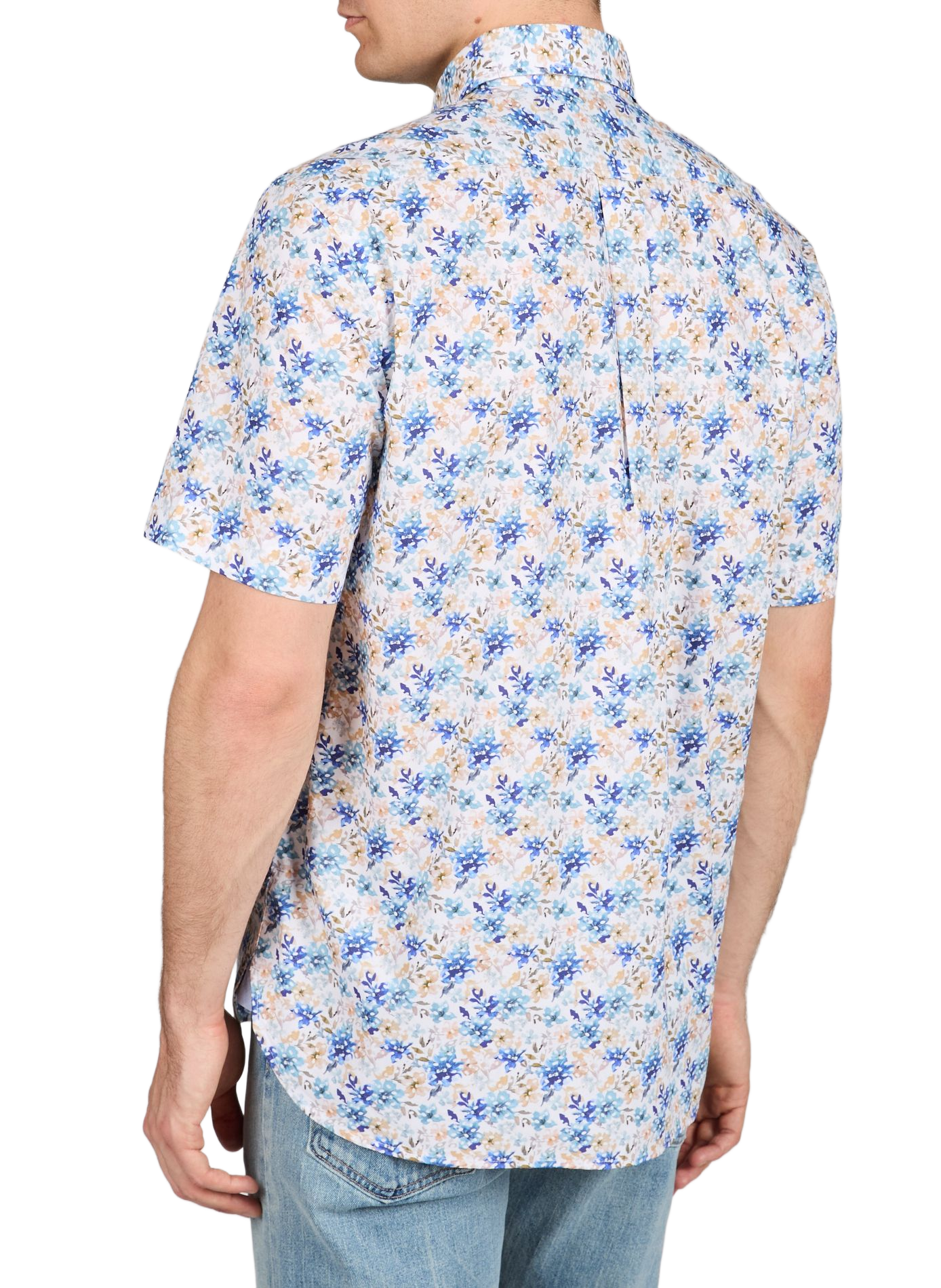 Chemise droite en coton EDEN PARK Bleu