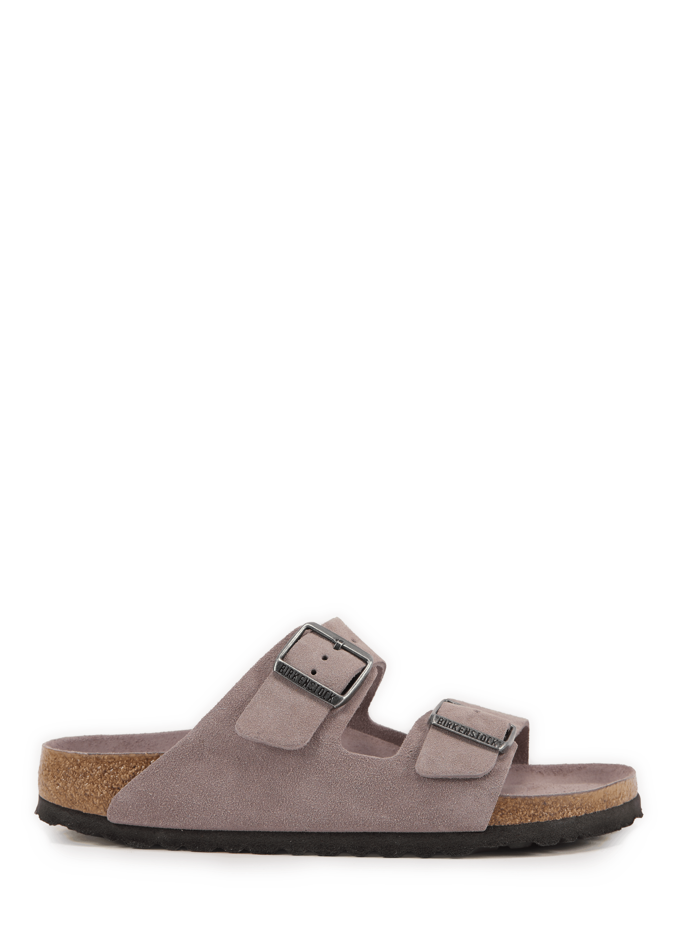 Arizona buckle sandals in suede leather BIRKENSTOCK Purple
