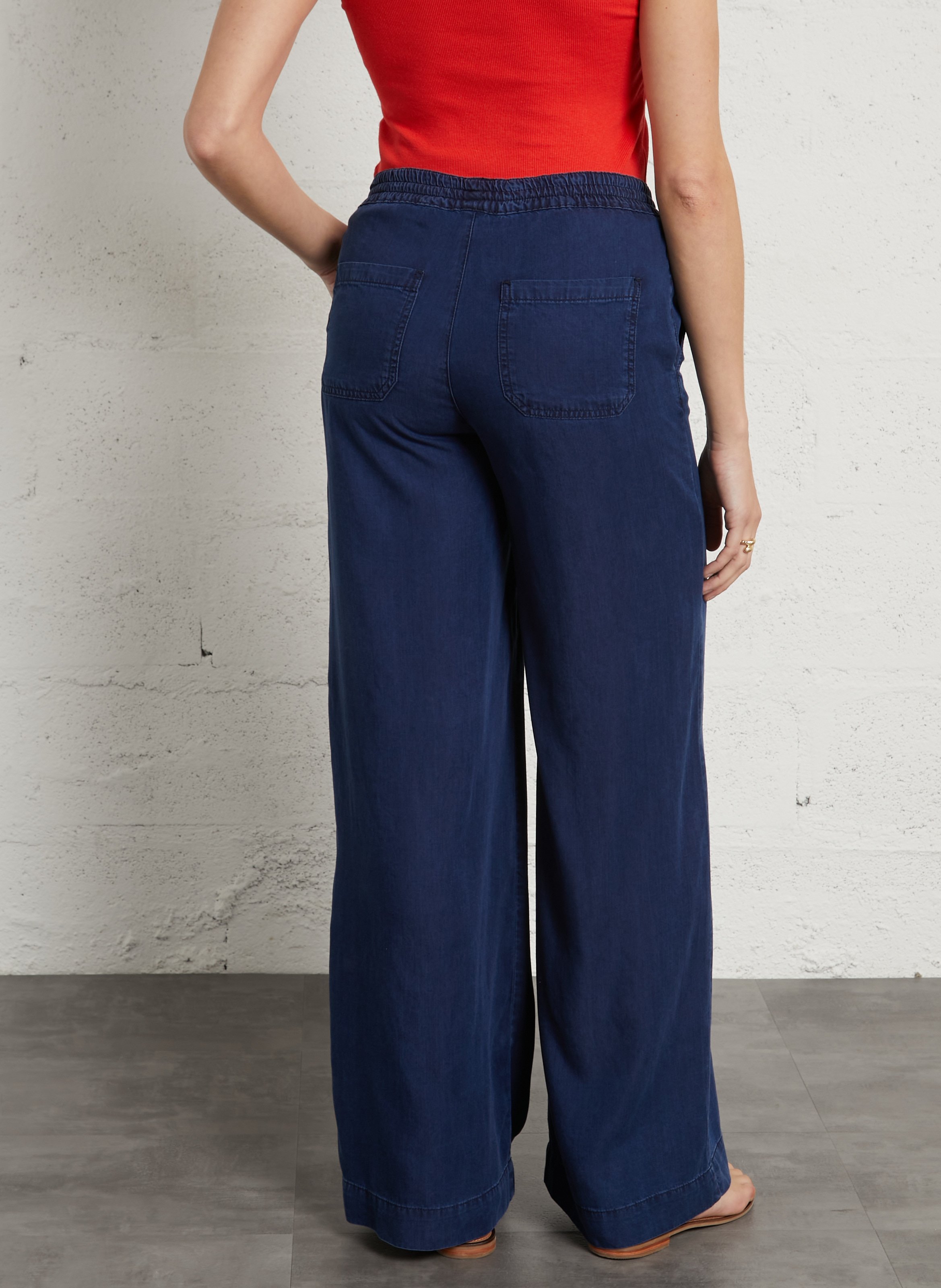 Pantalon large malo MAISON 123 Bleu