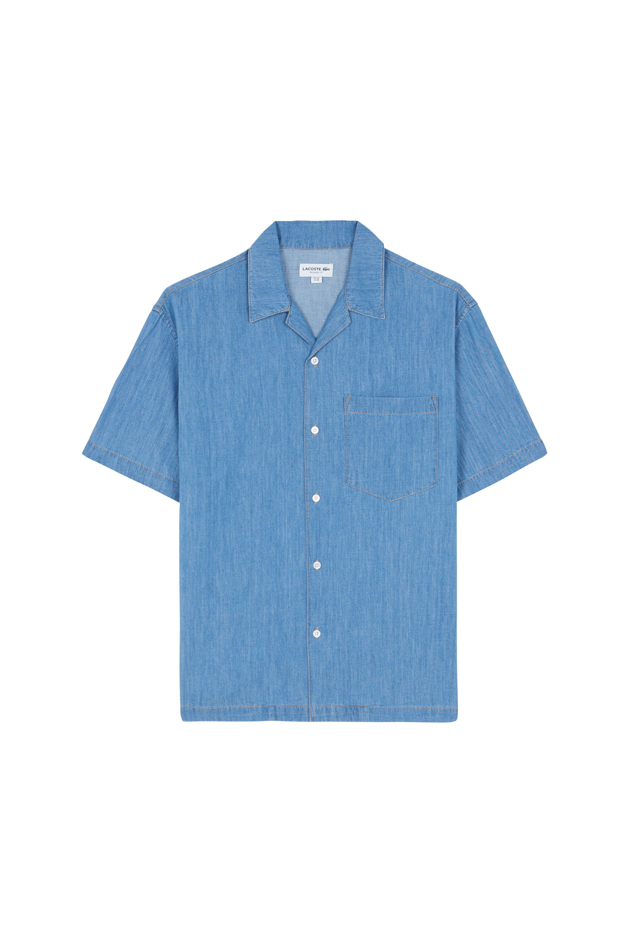 Chemise chemise casual manches co LACOSTE Bleu