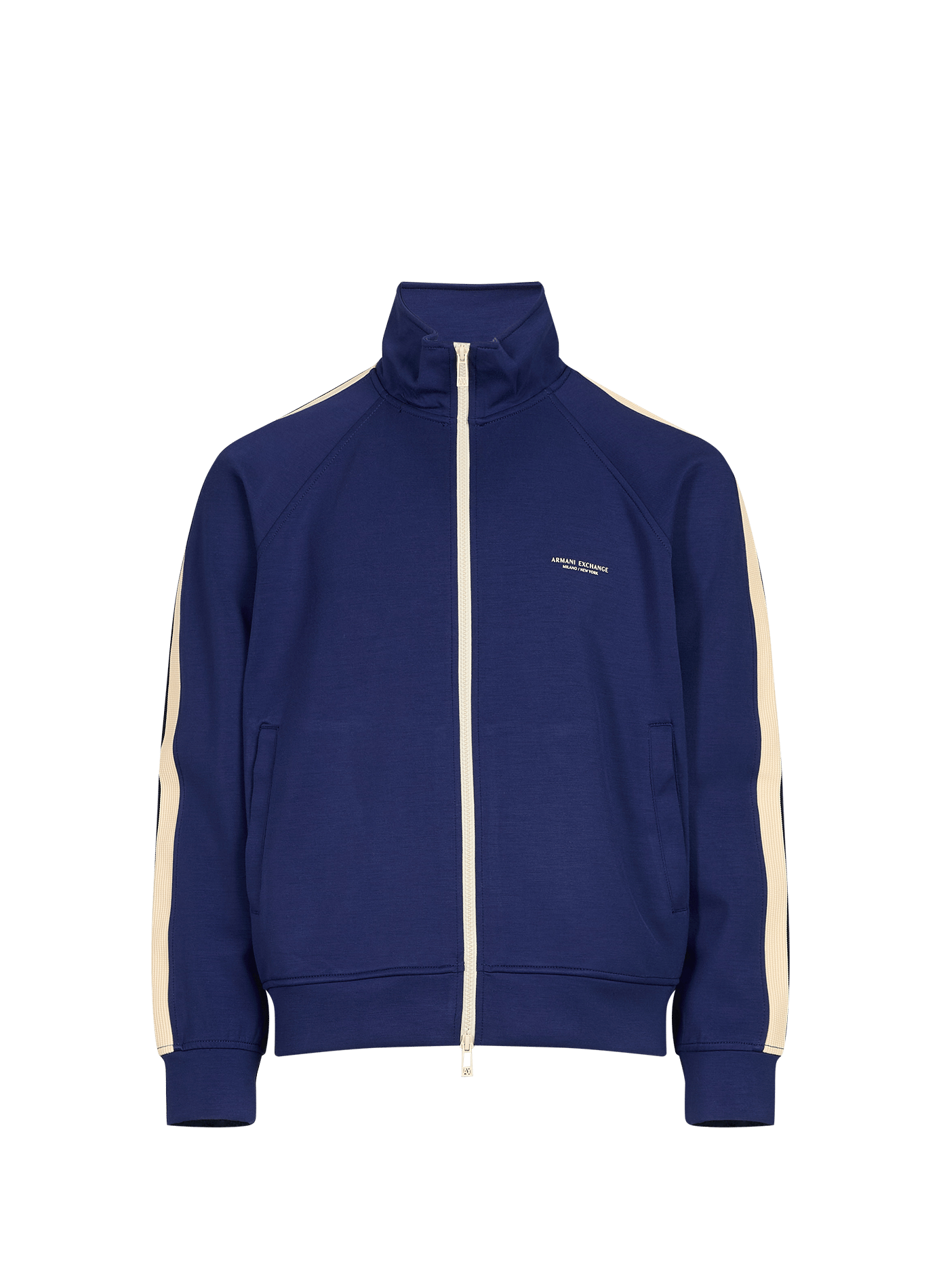 Chaqueta ligera con cuello alto y logo ARMANI EXCHANGE Azul
