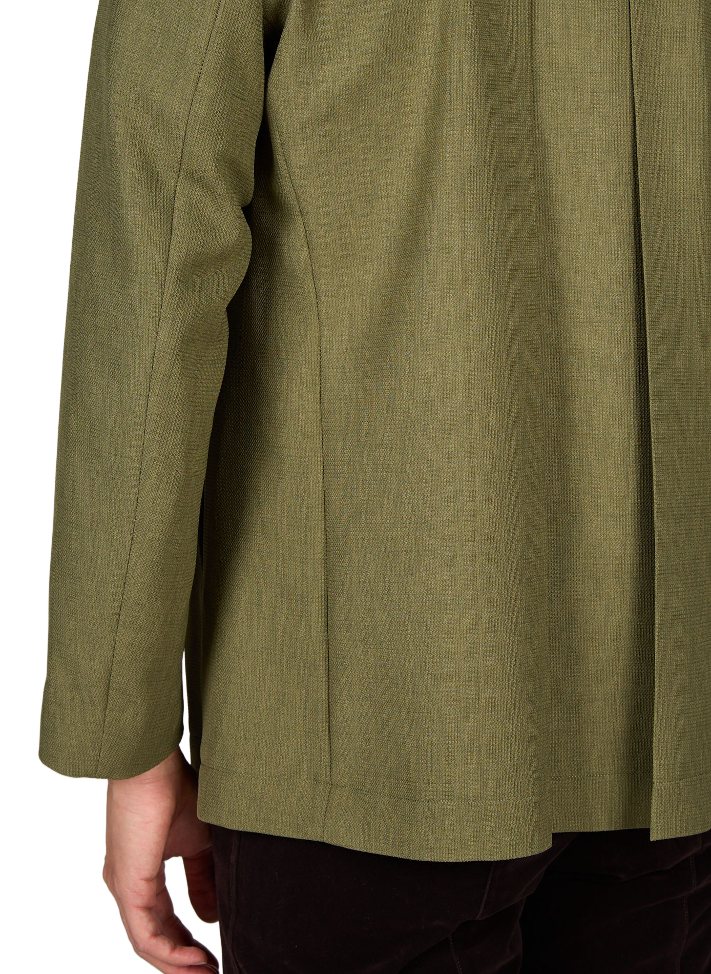 Plissier Blazer mit geradem Schnitt ISSEY MIYAKE Khaki